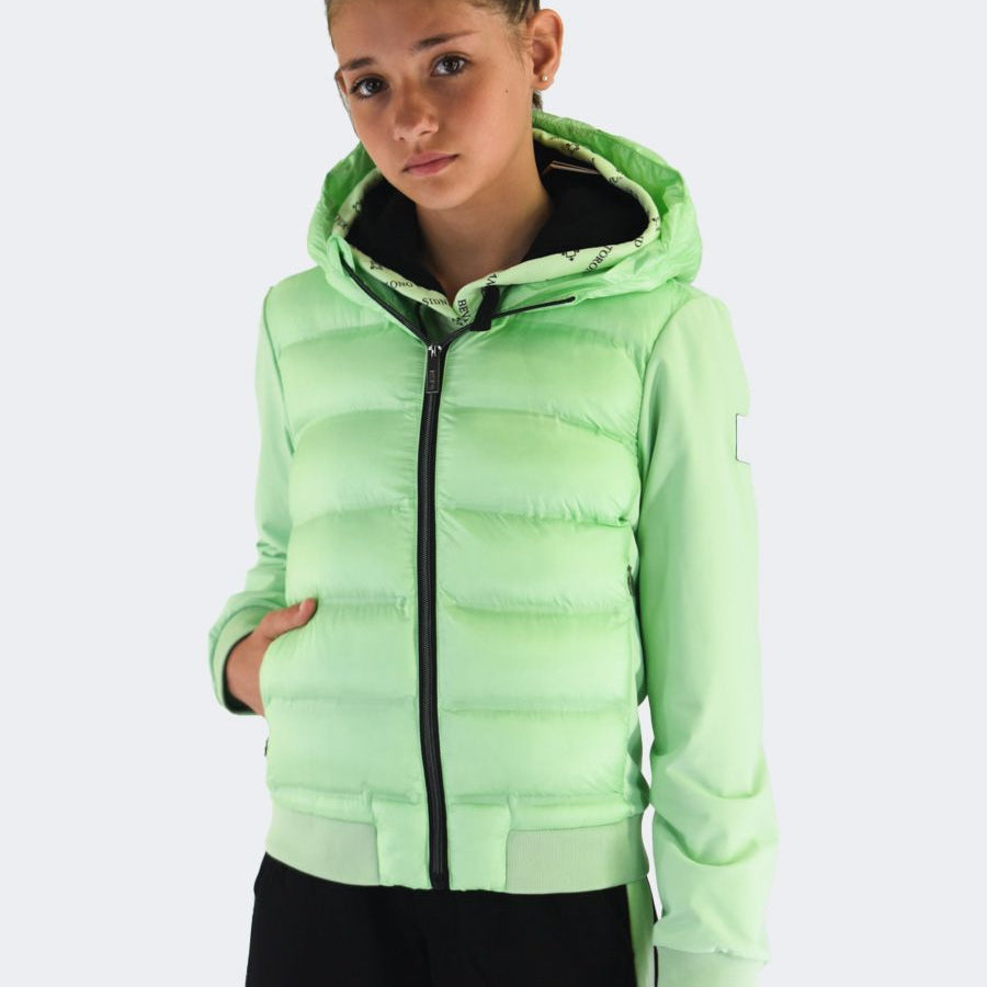 Hero Quilted Technical Fabric Jacket with Light Feather
