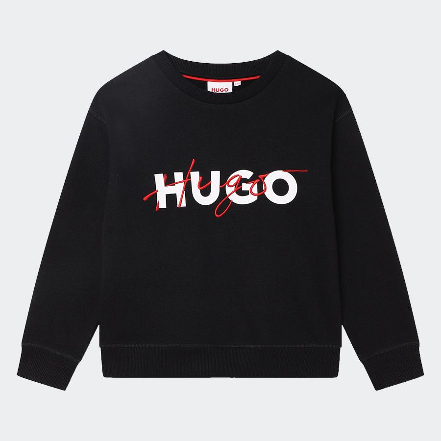 Sweatshirt with Print and Embroidery