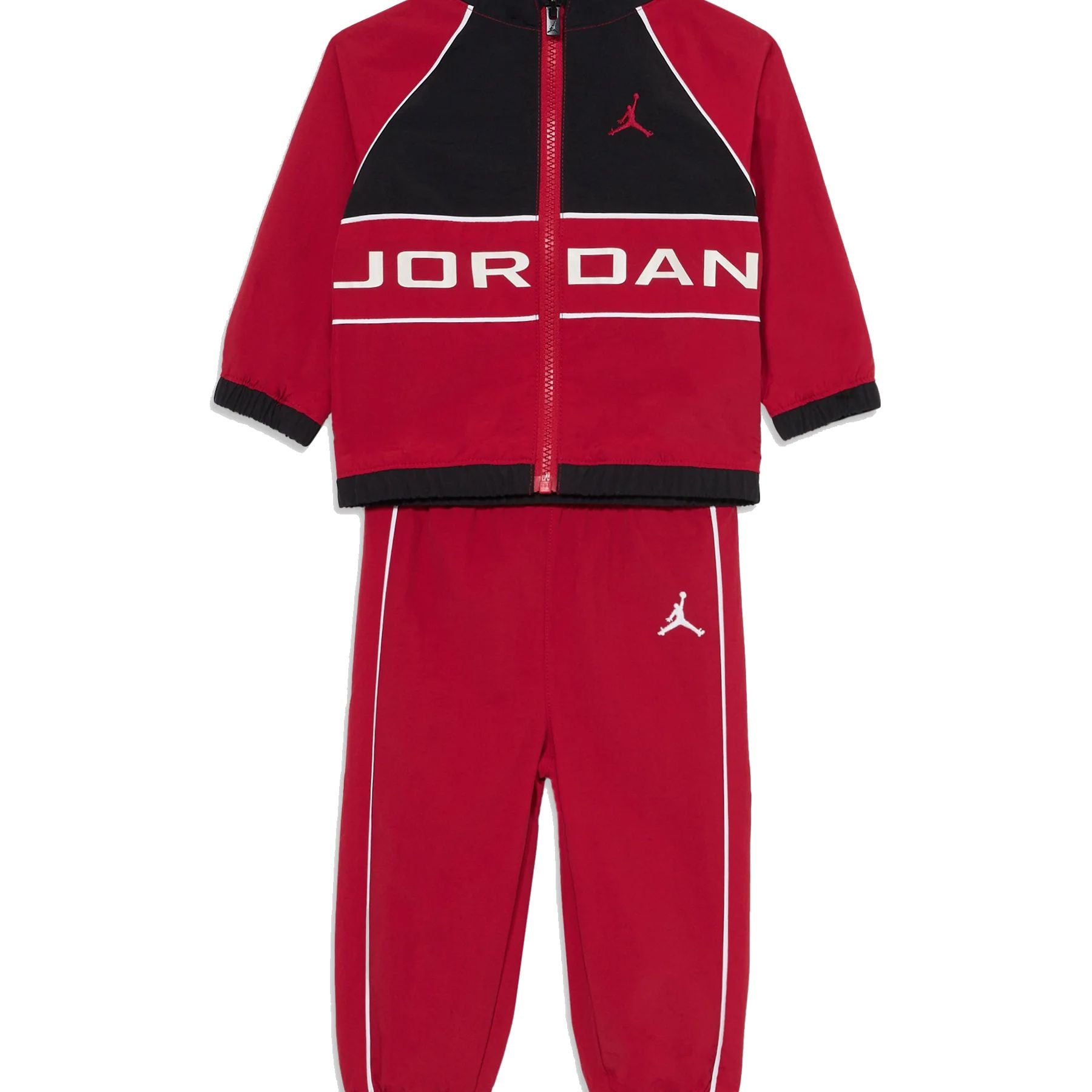 Jordan Lightweight Nylon Tracksuit Red Black