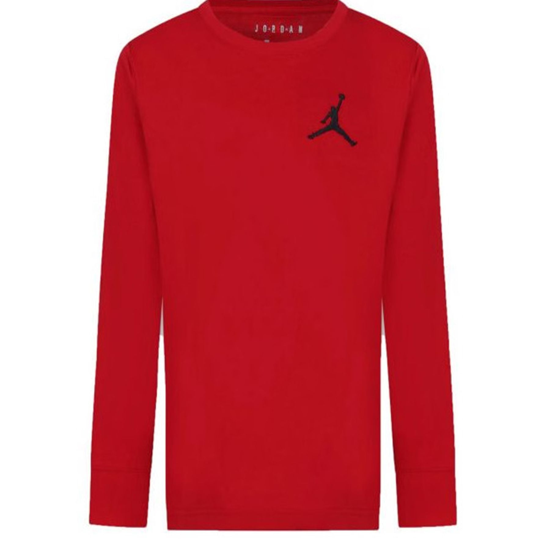 Jordan Crew Neck Long Sleeve Red T-Shirt