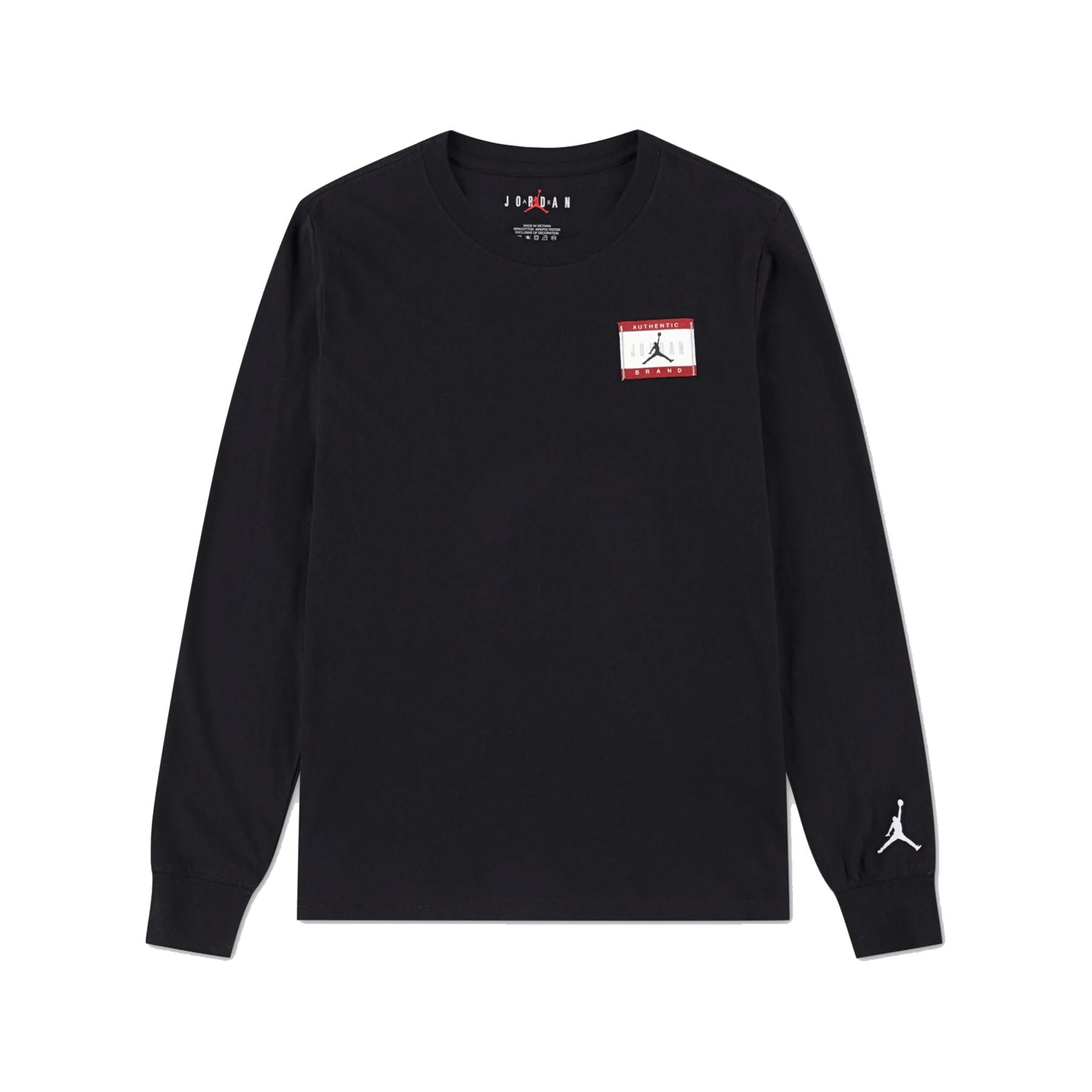 Jordan Crew Neck Long Sleeve T-Shirt with Front and Back Print