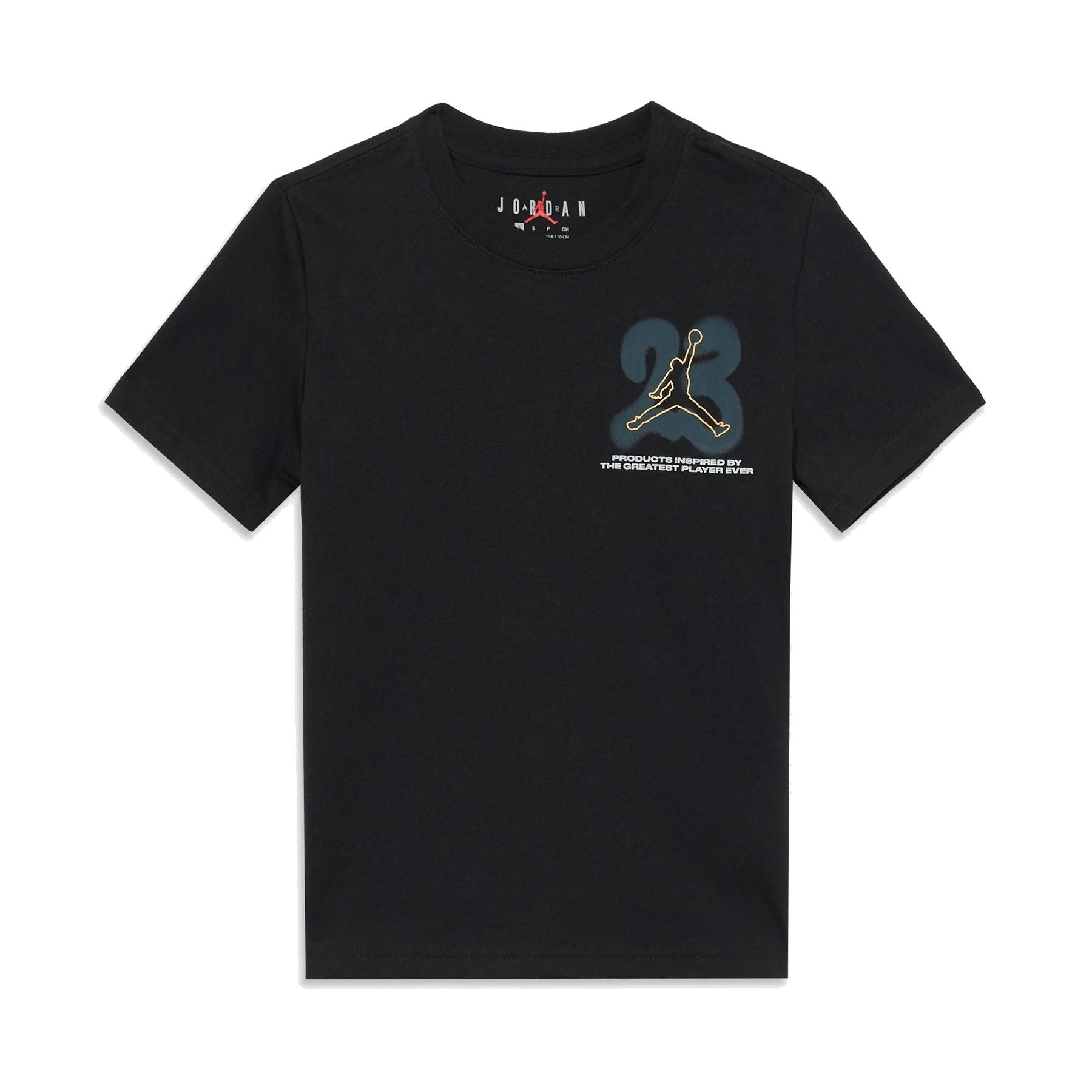 Jordan Crew Neck T-shirt with Black Spray Print