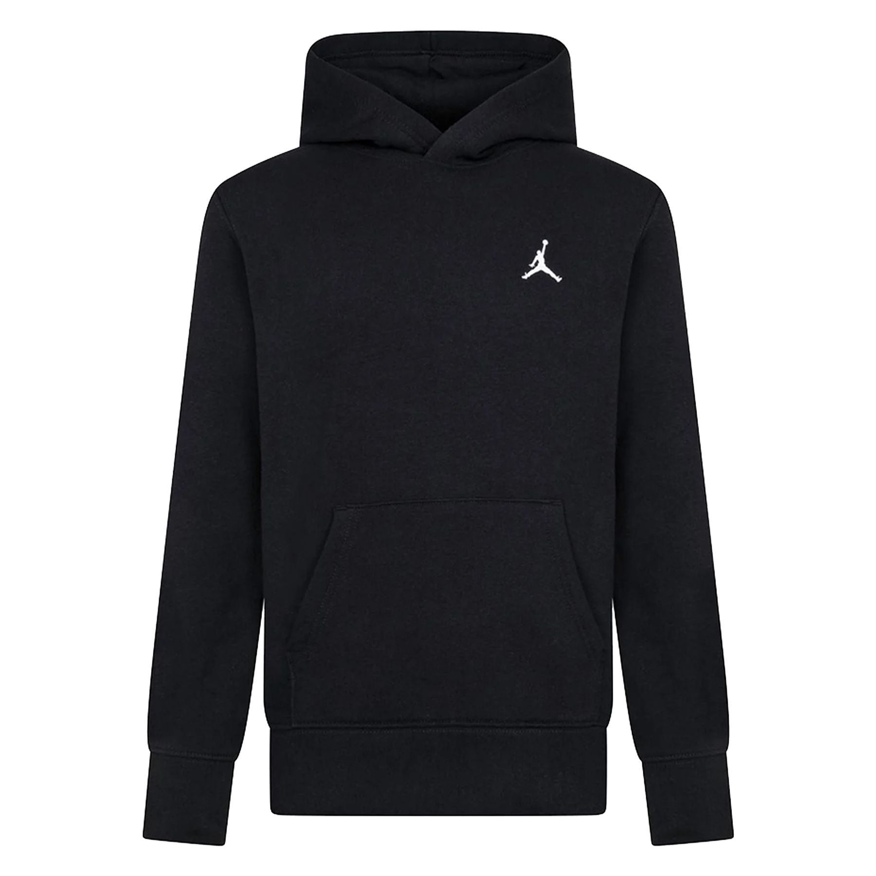 Jordan Black Embroidered Kangaroo Pocket Hoodie