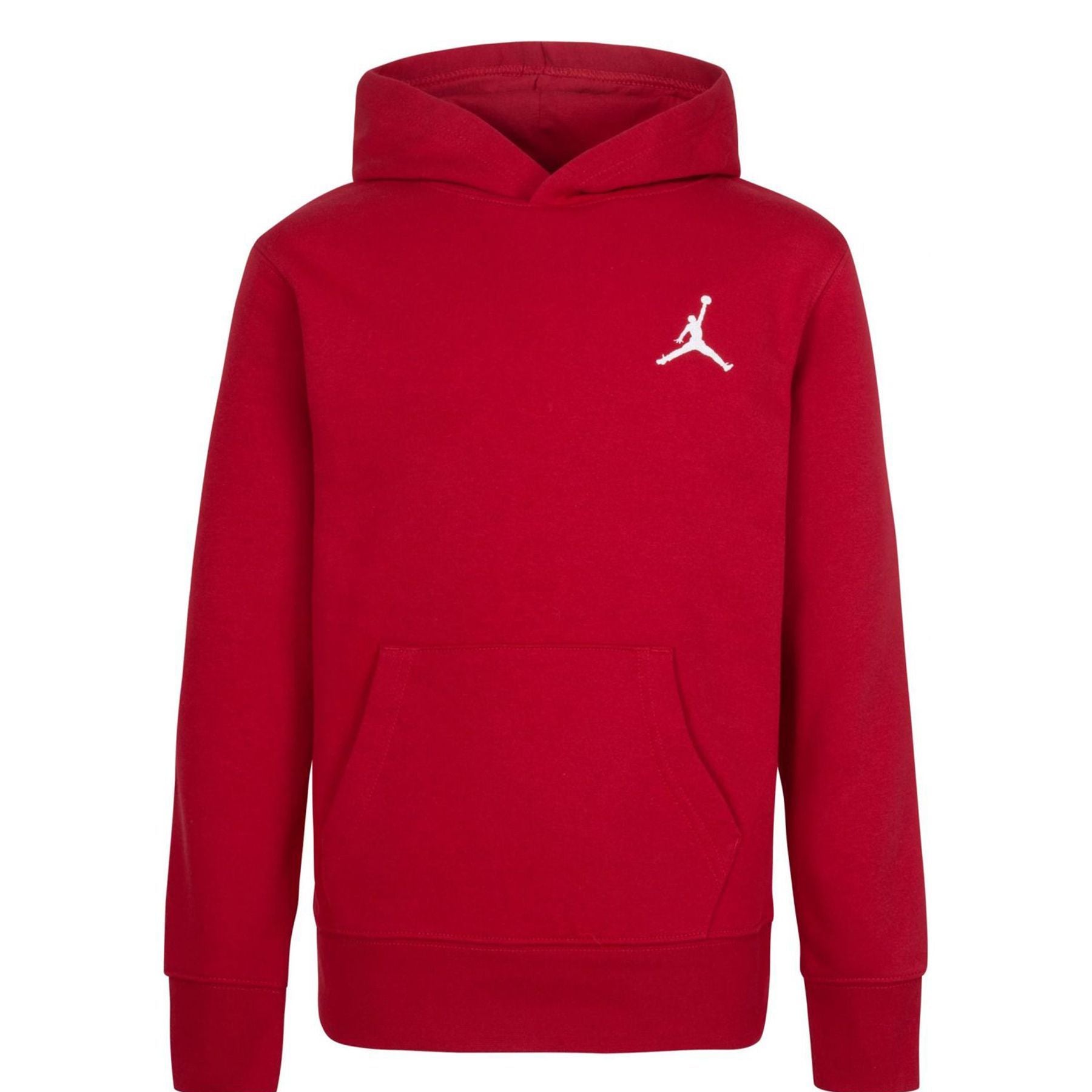 Jordan Red Embroidered Kangaroo Pocket Hoodie