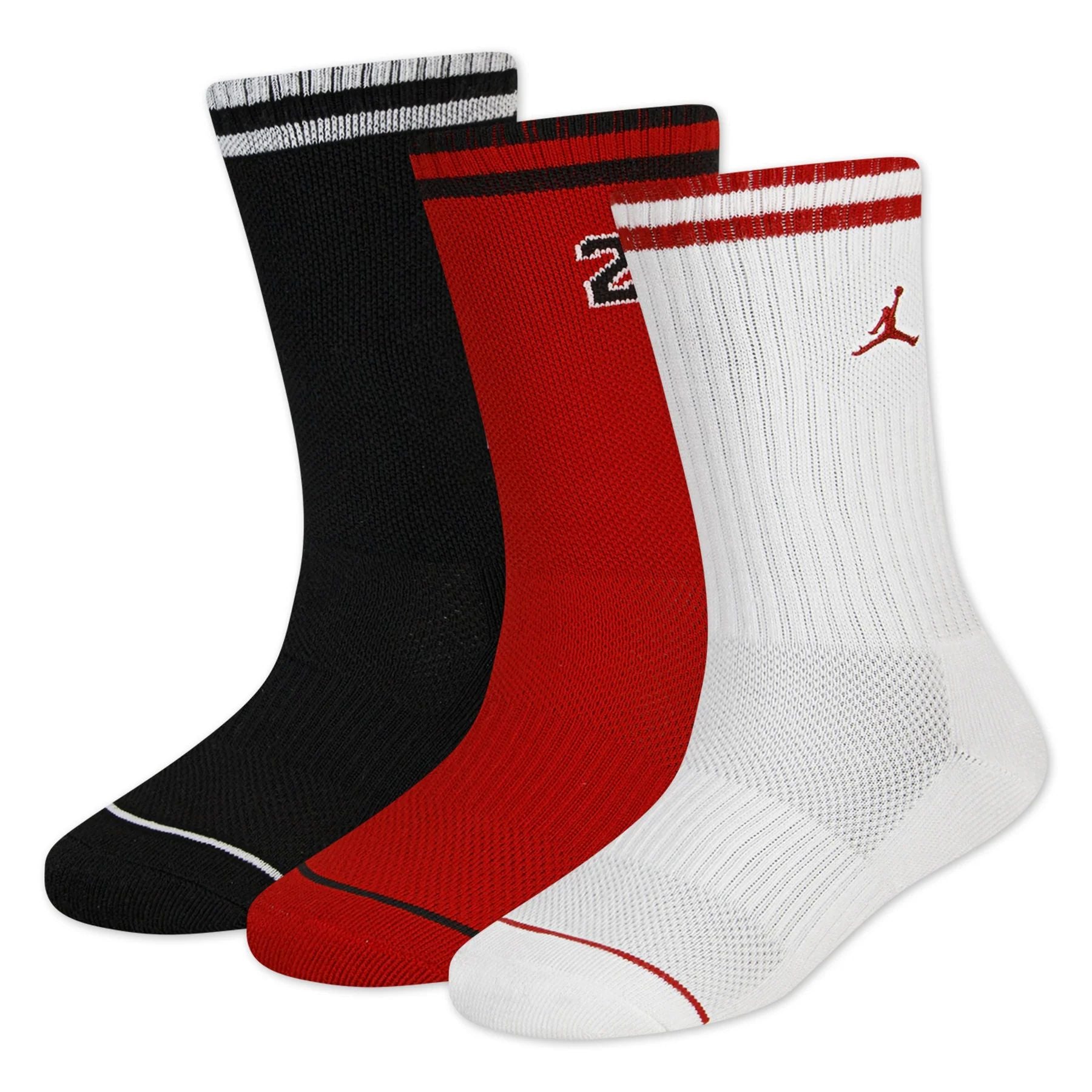 Jordan Tripack Socks in Different Embroidered Colors
