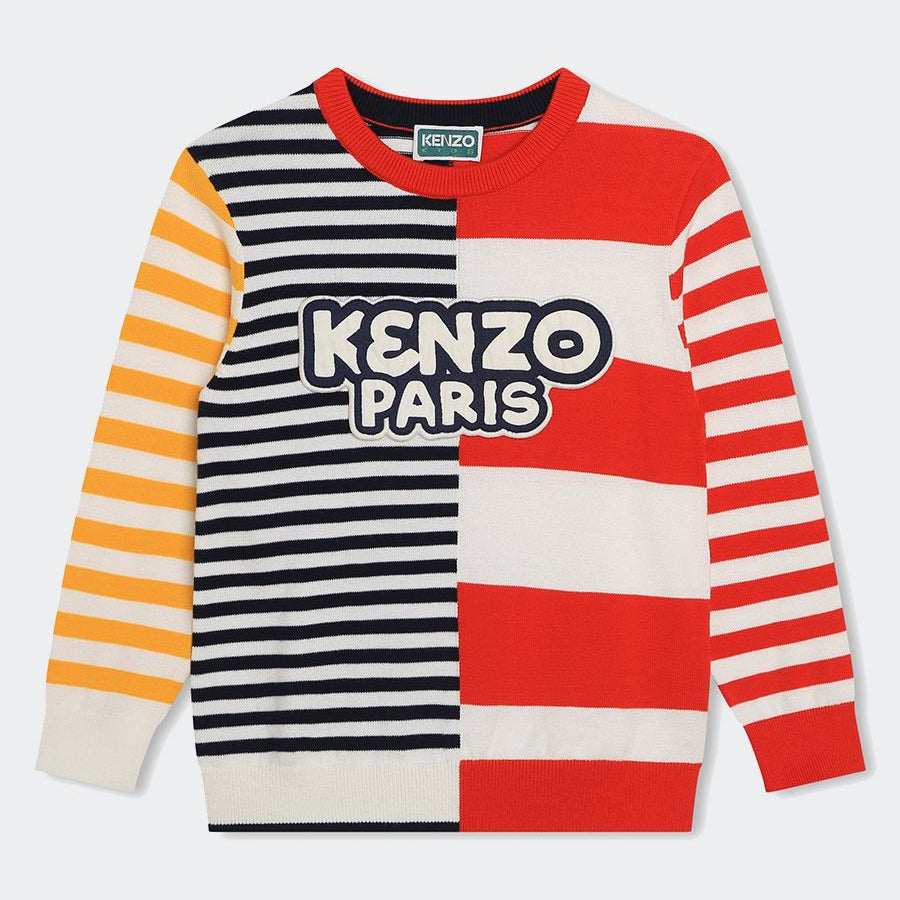 Kenzo Multicolored Sweater with Patch