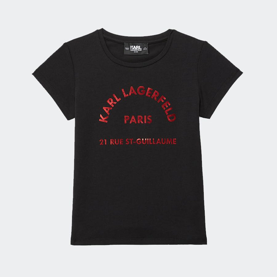 Karl Lagerfeld Metallic Logo T-Shirt