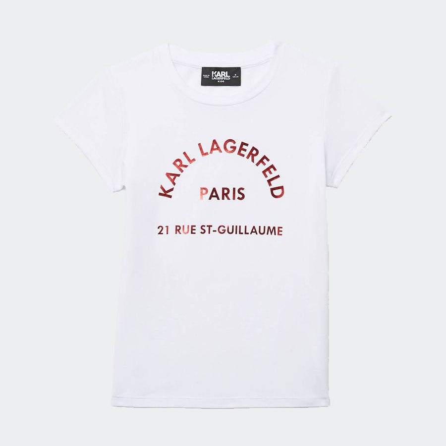 Karl Lagerfeld Metallic Logo T-Shirt