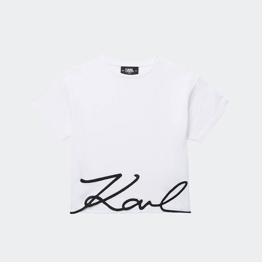 Karl lagerfeld Embroidered Logo T-shirt