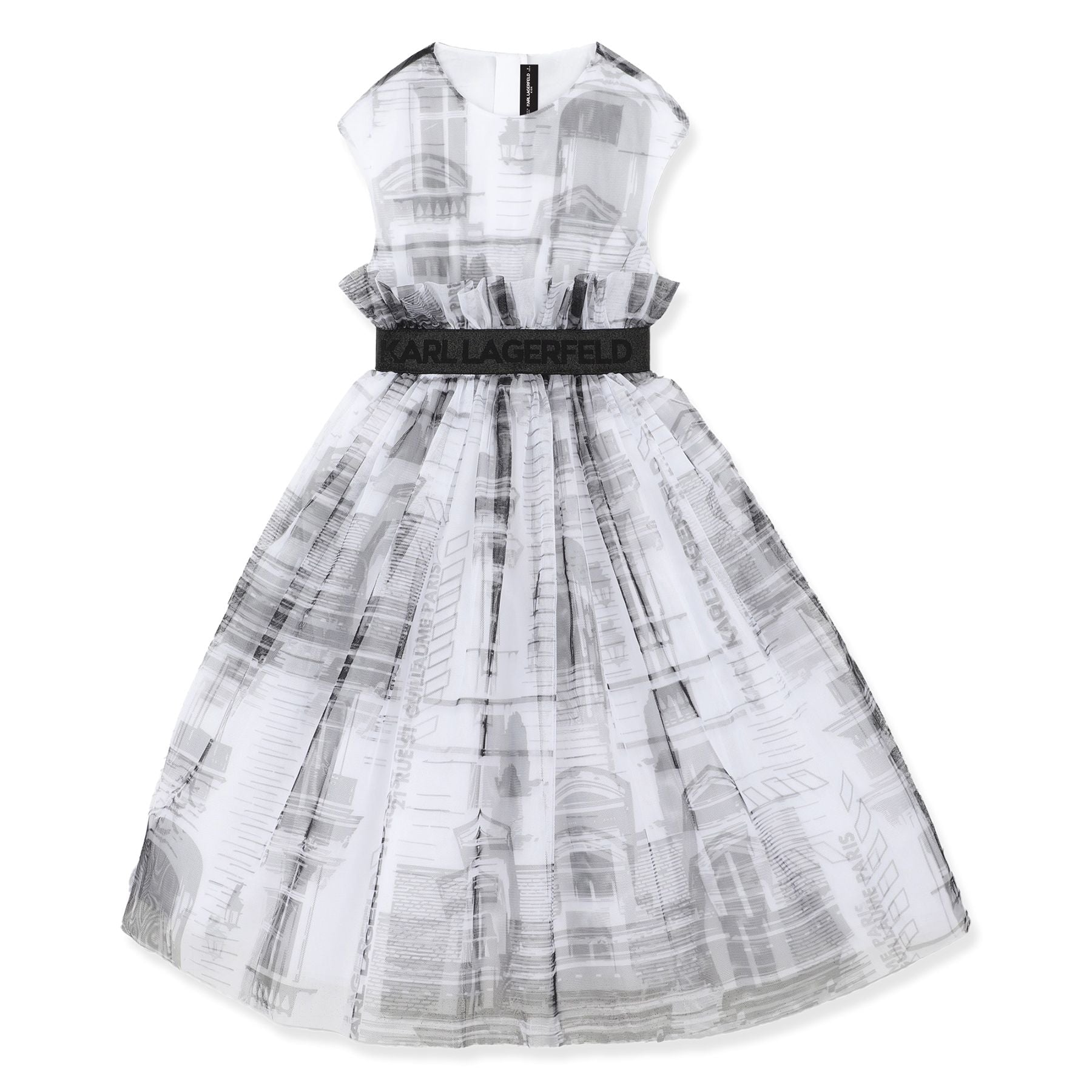Karl Lagerfeld All Over Print Dress Maison Kl