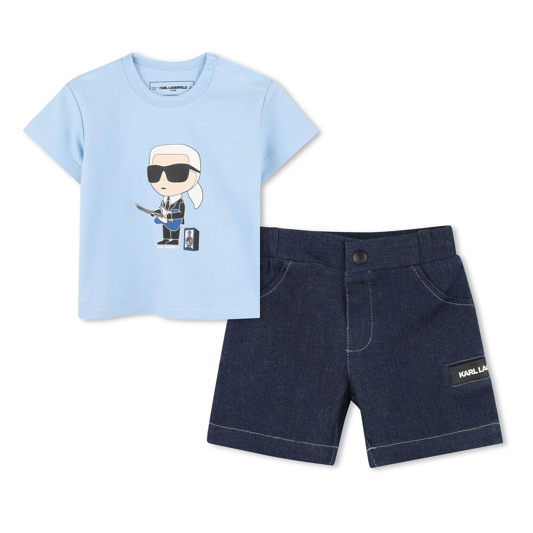 Karl lagerfeld Sports Suit Tee Shirt+shorts