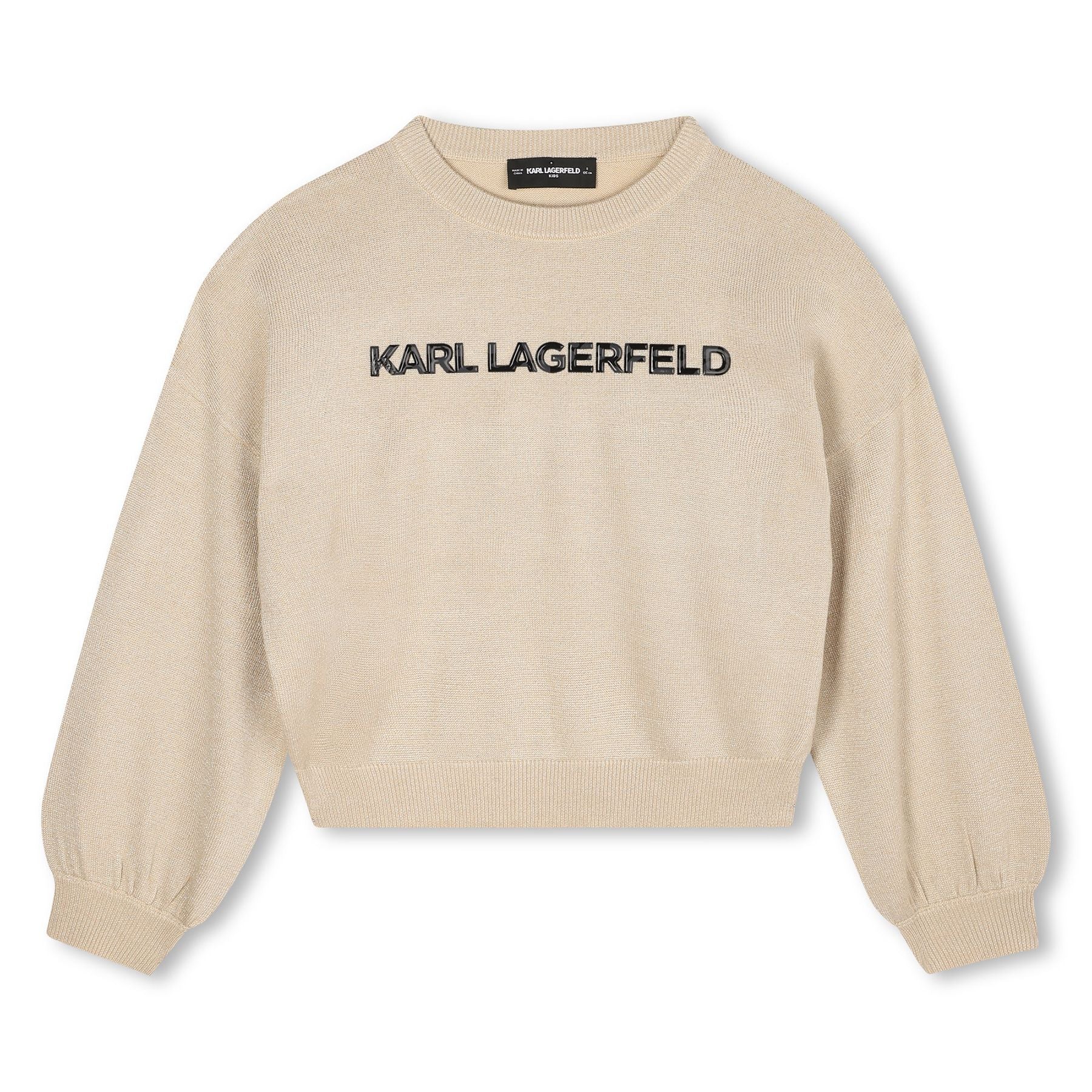 Karl Lagerfeld Yellow Gold Fine Yarn Sweater