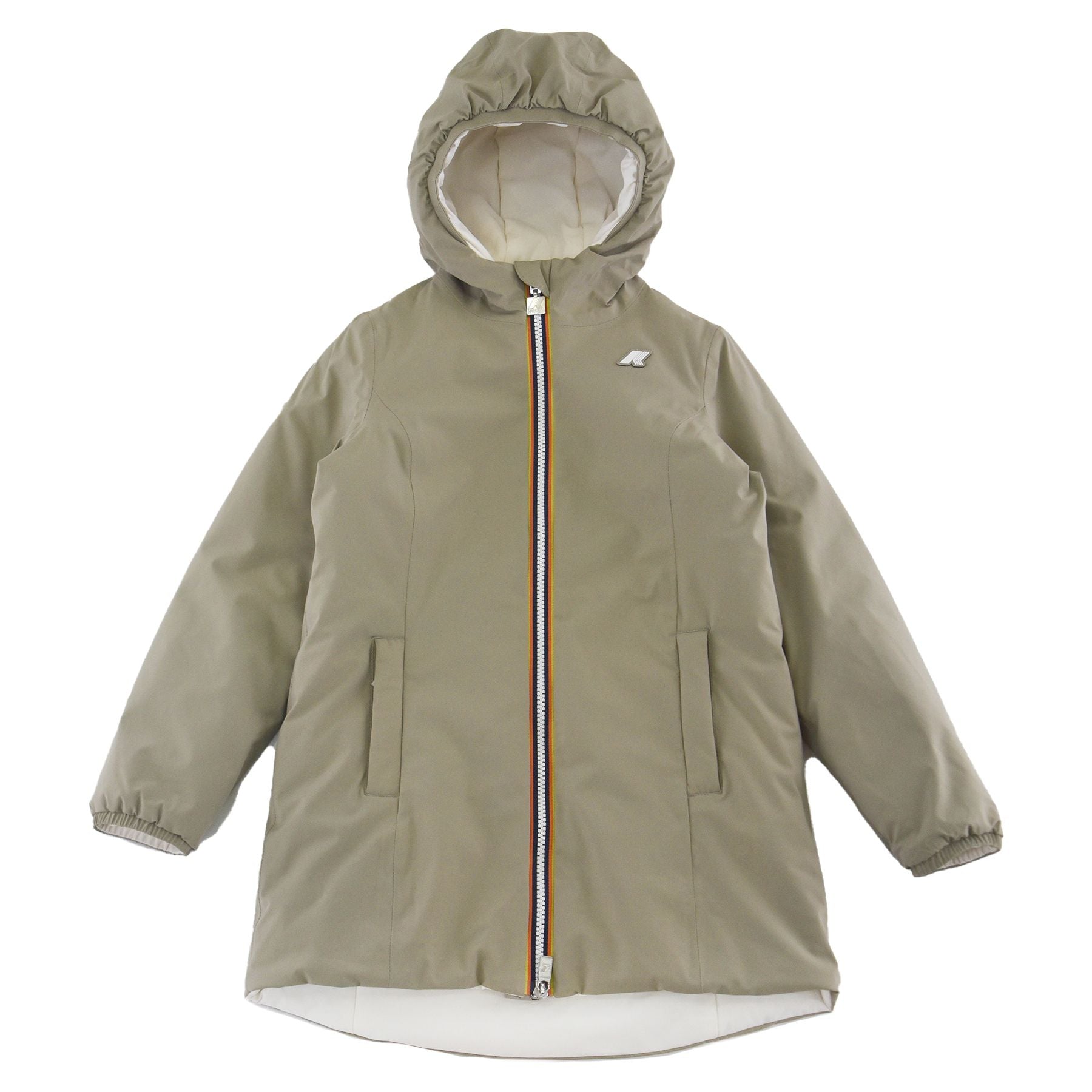 K-way Denise St Warm Double Jacket Green White