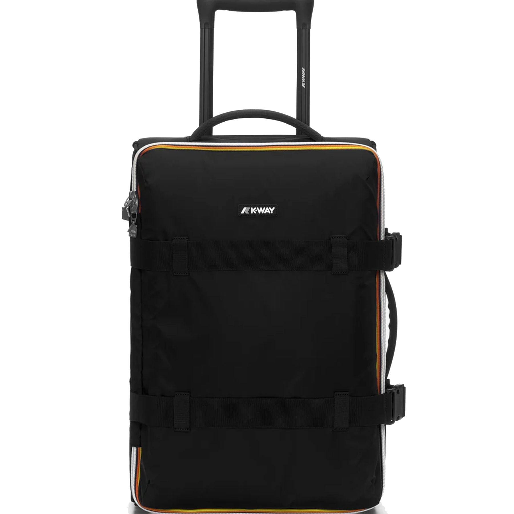 Cobalt Blue Black Travel Trolley with Pockets