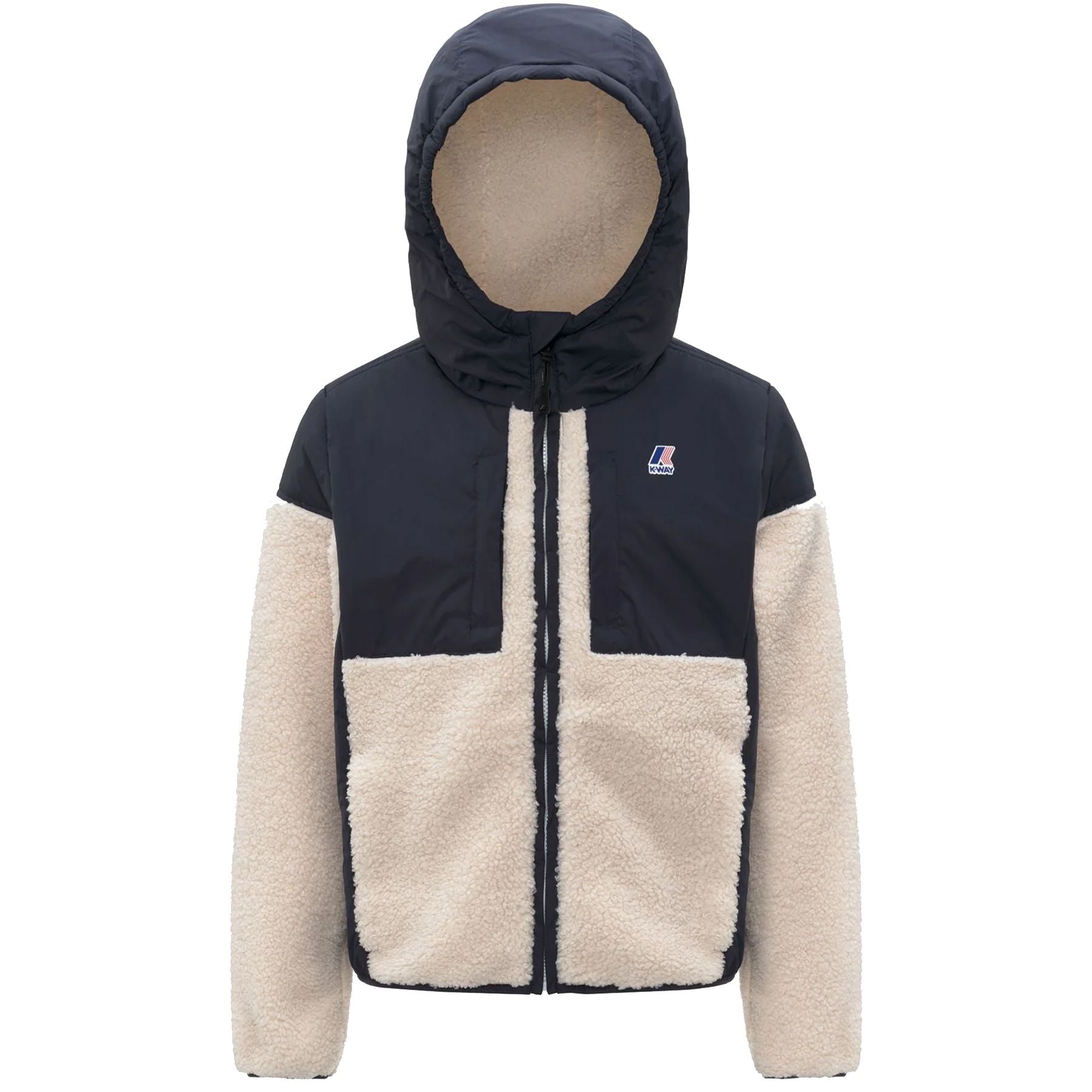 K-way Samson 4.0 Teddy Bear Full Zip Sweatshirt Blue