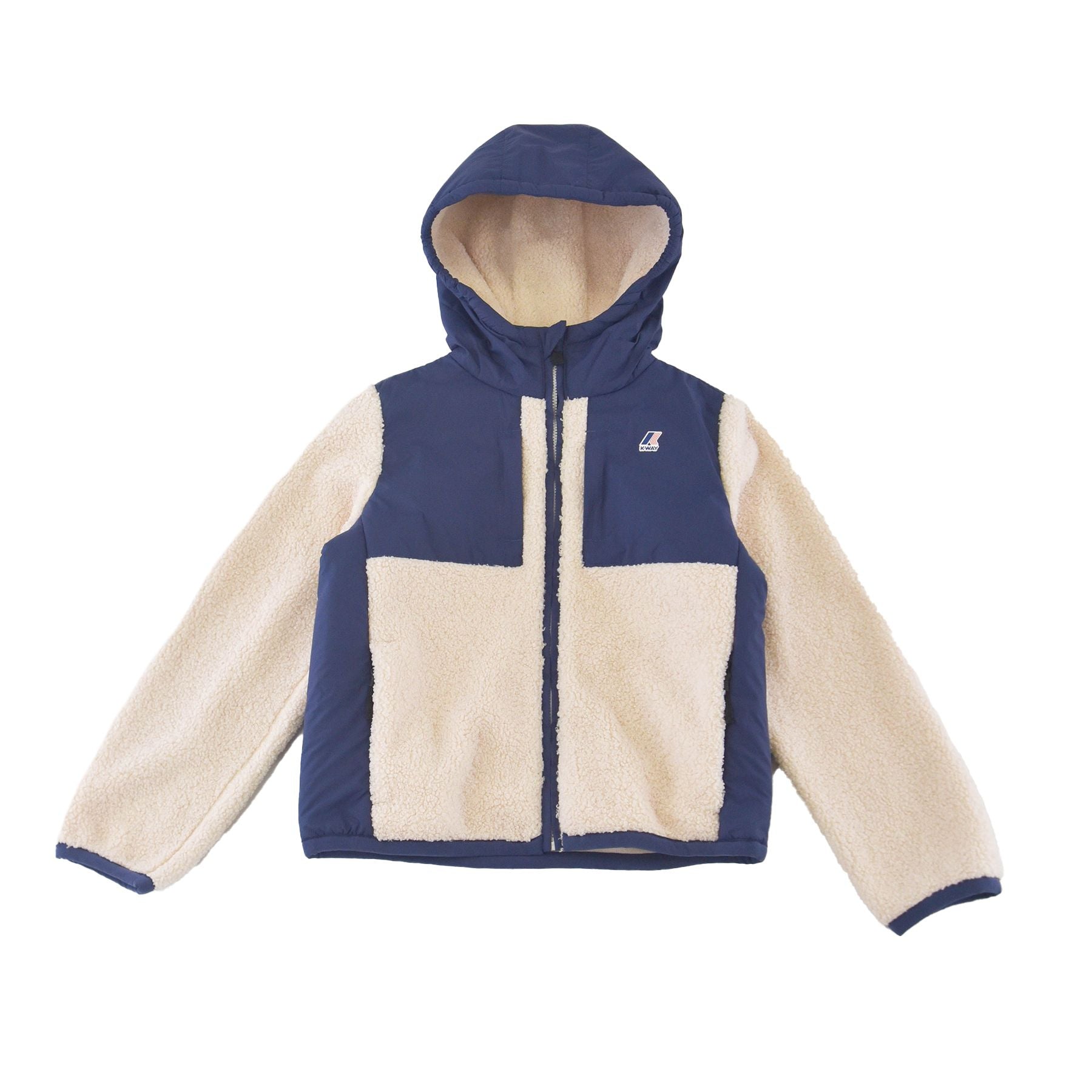 K-way Samson 4.0 Teddy Bear Full Zip Sweatshirt Blue