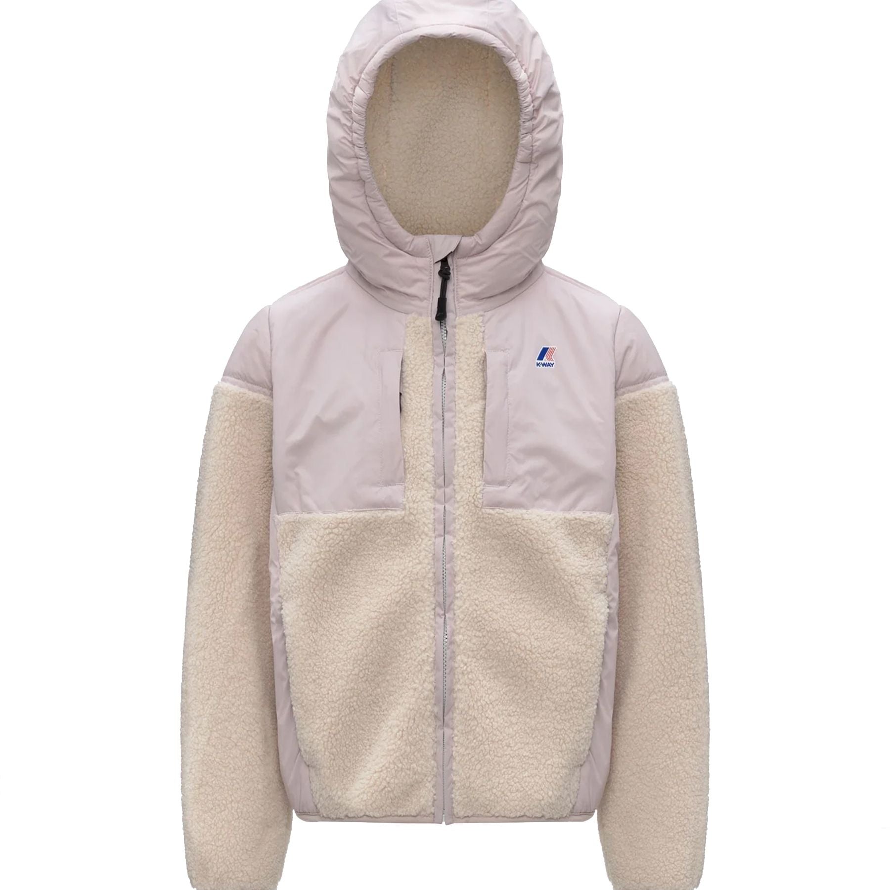 K-way Samson 4.0 Teddy Bear Full Zip Sweatshirt Pink