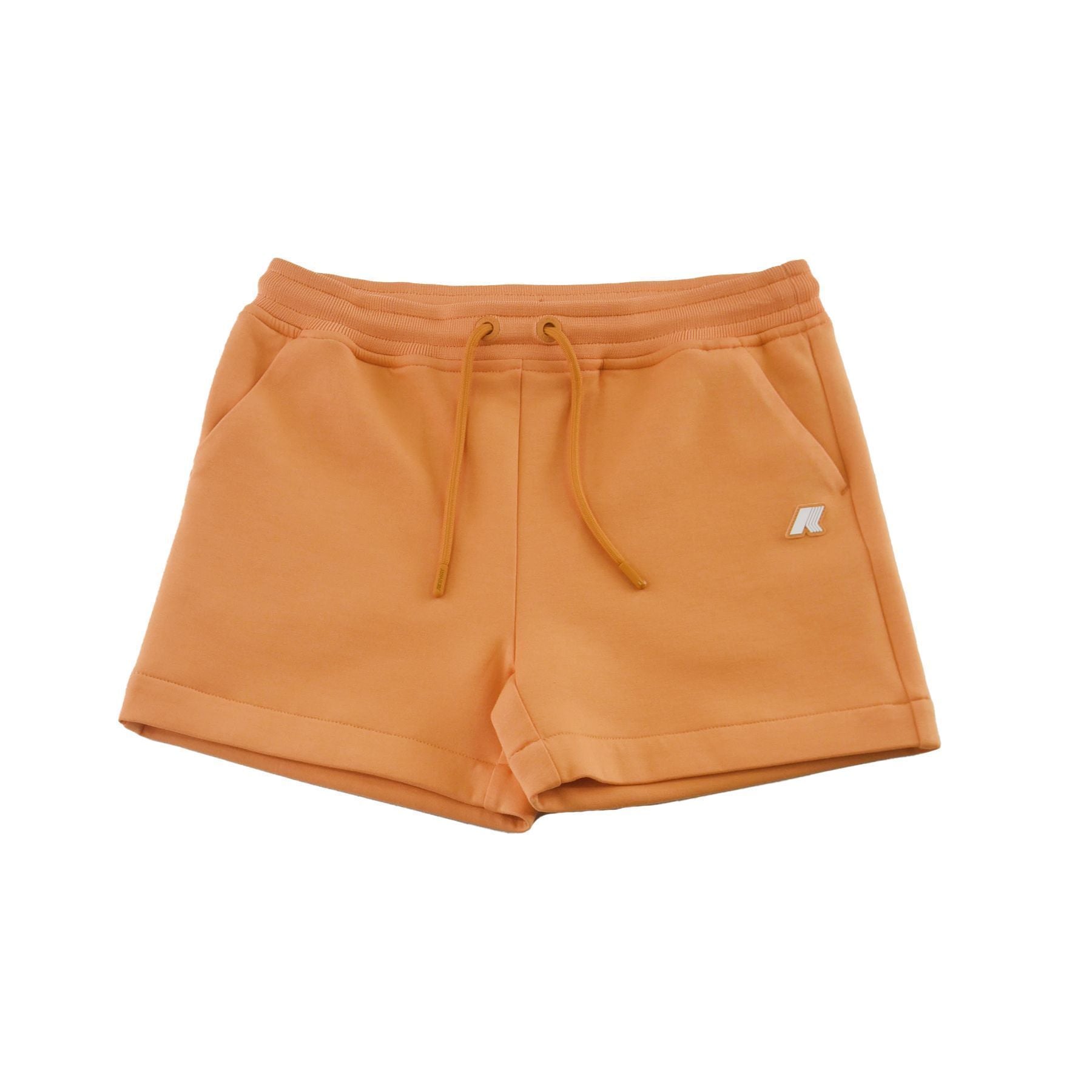 K-way Orange Girls' Sports Shorts with Adjustable Waist
