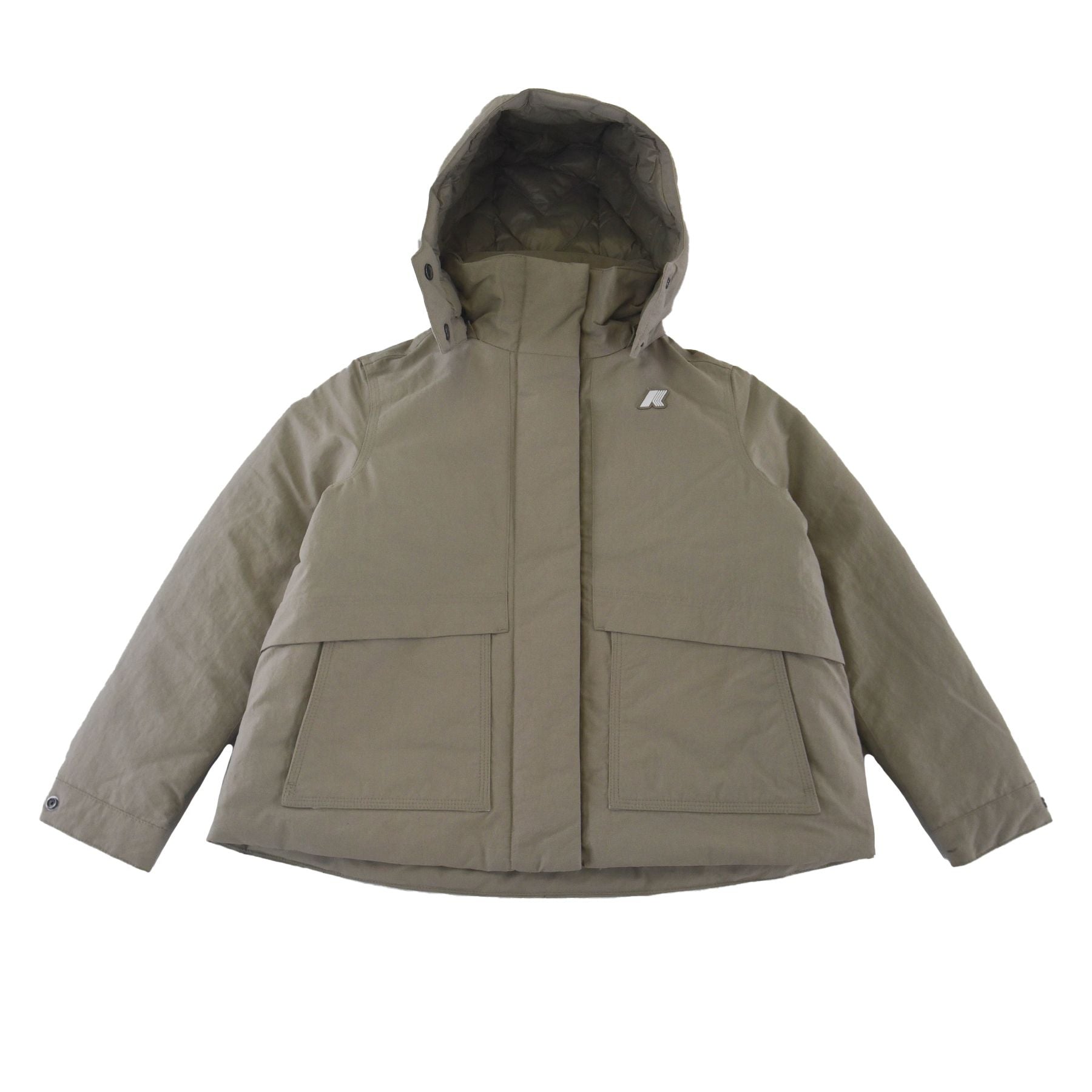 K-way Kali Warm Cotton Nylon Green Jacket