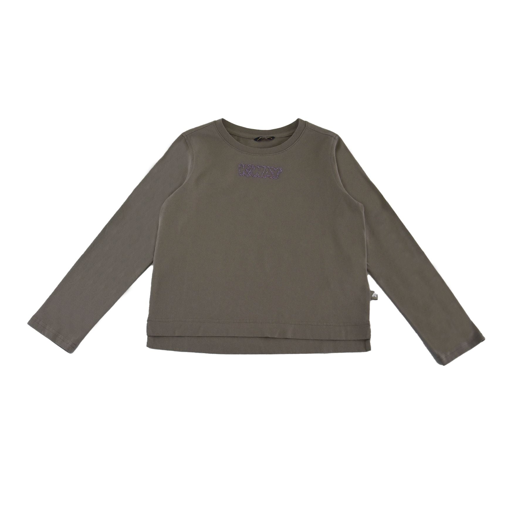 K-way Crew Neck Long Sleeve Green T-Shirt