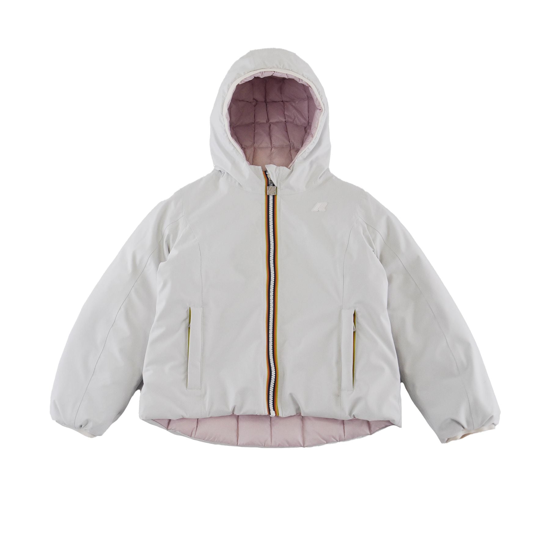 K-way Lily St Thermo Double Down Jacket White Red