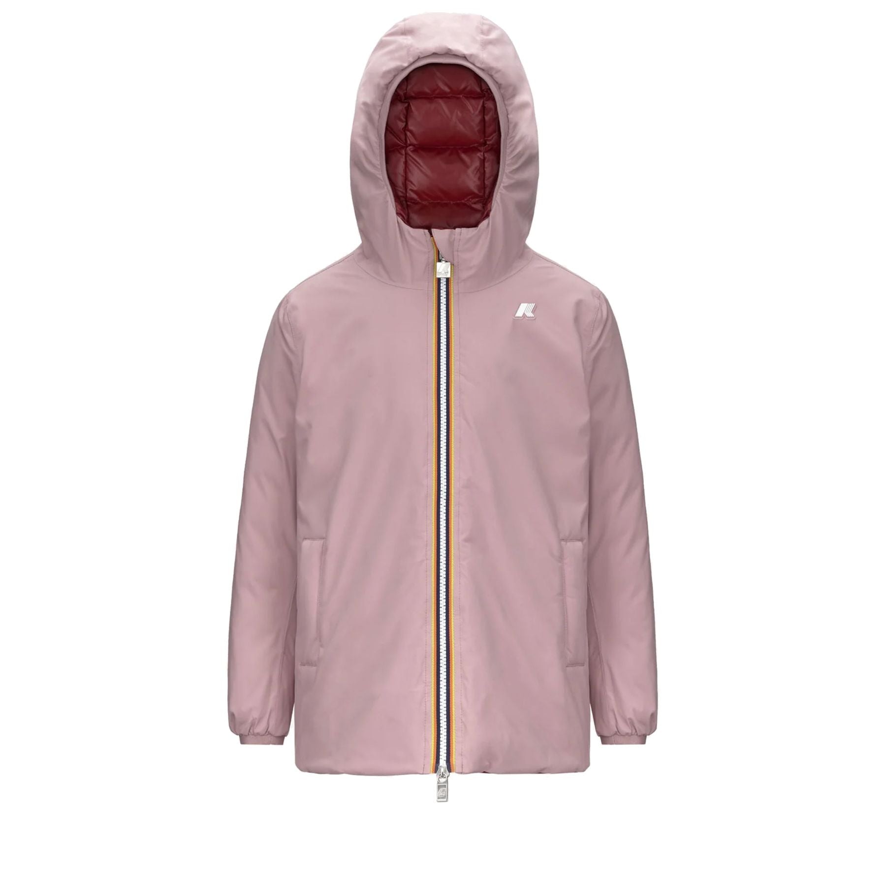 K-way Reversible Winter Down Jacket for Girls, Pink Sophie St Thermo Double