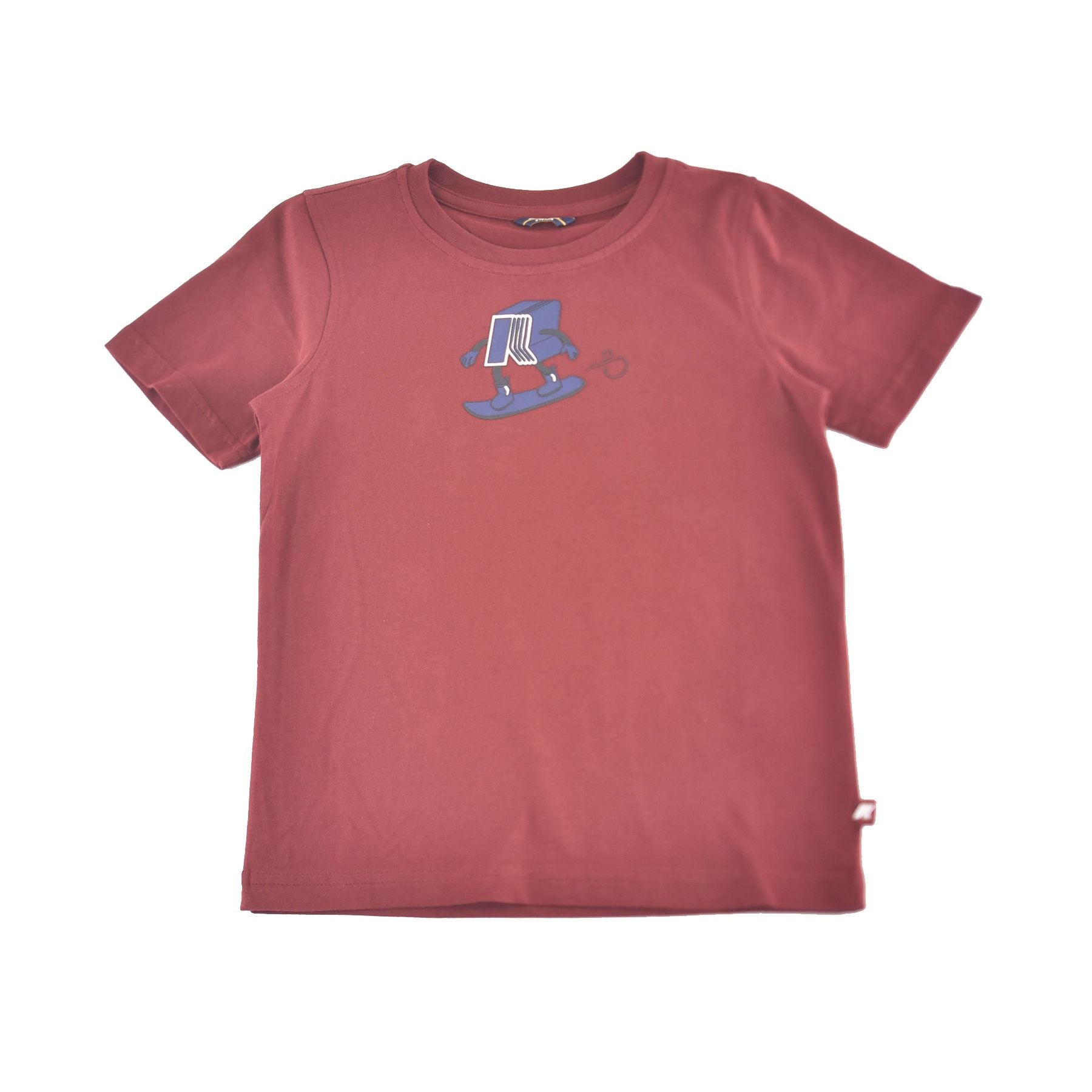 K-way Crew Neck Long Sleeve Red T-Shirt