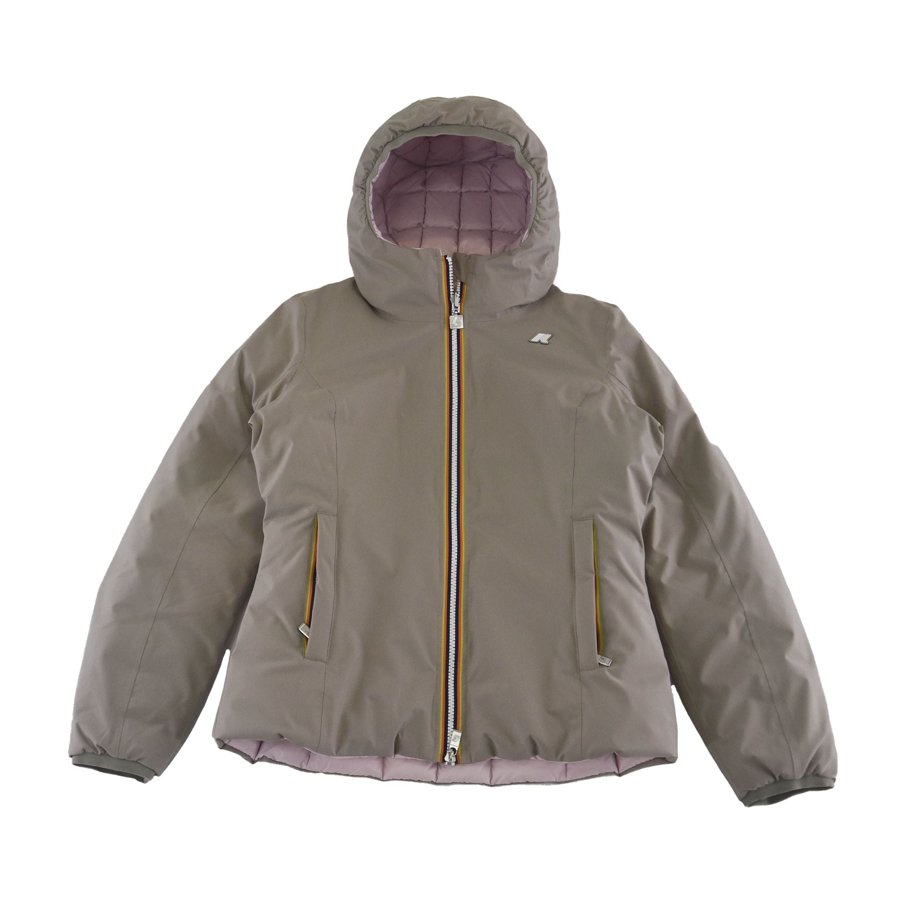 K-way Lily St Thermo Double Jacket Green Pink