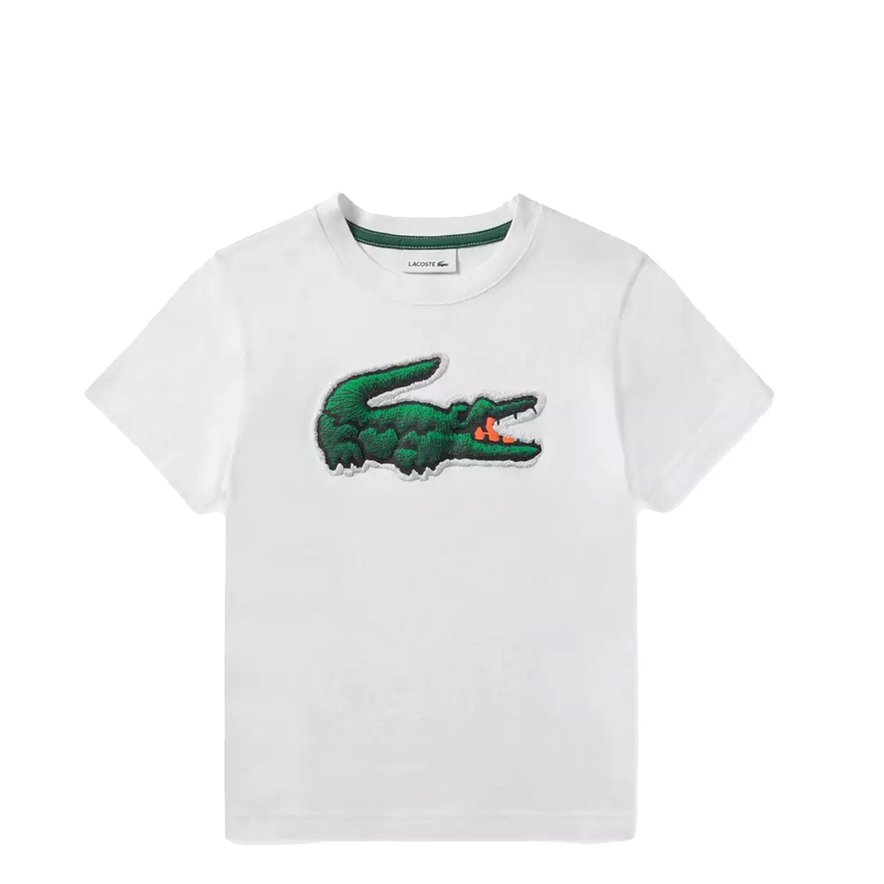 Lacoste Crew Neck T-Shirt with Embossed Crocodile