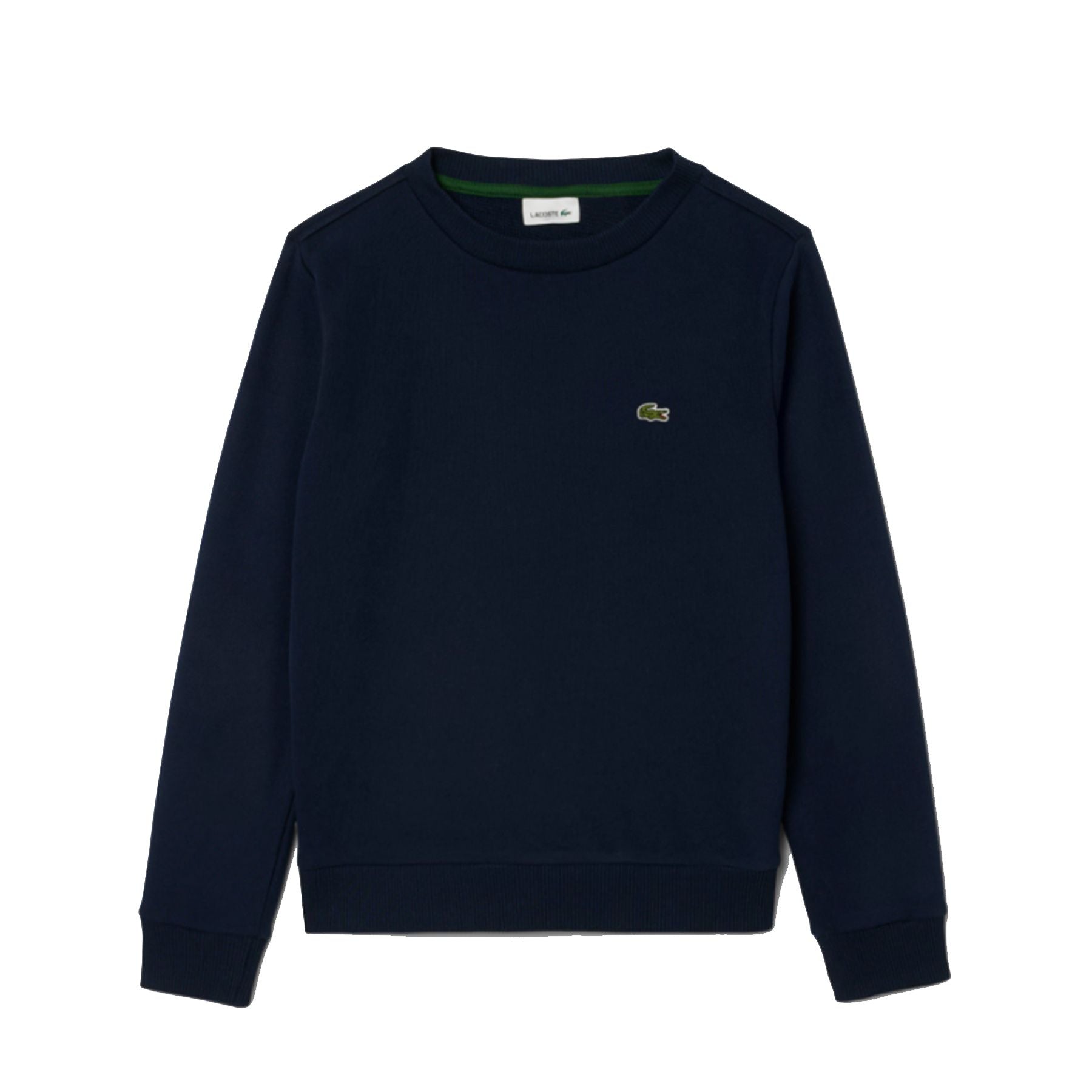 Lacoste Crewneck Sweatshirt in Blue with Embossed Crocodile