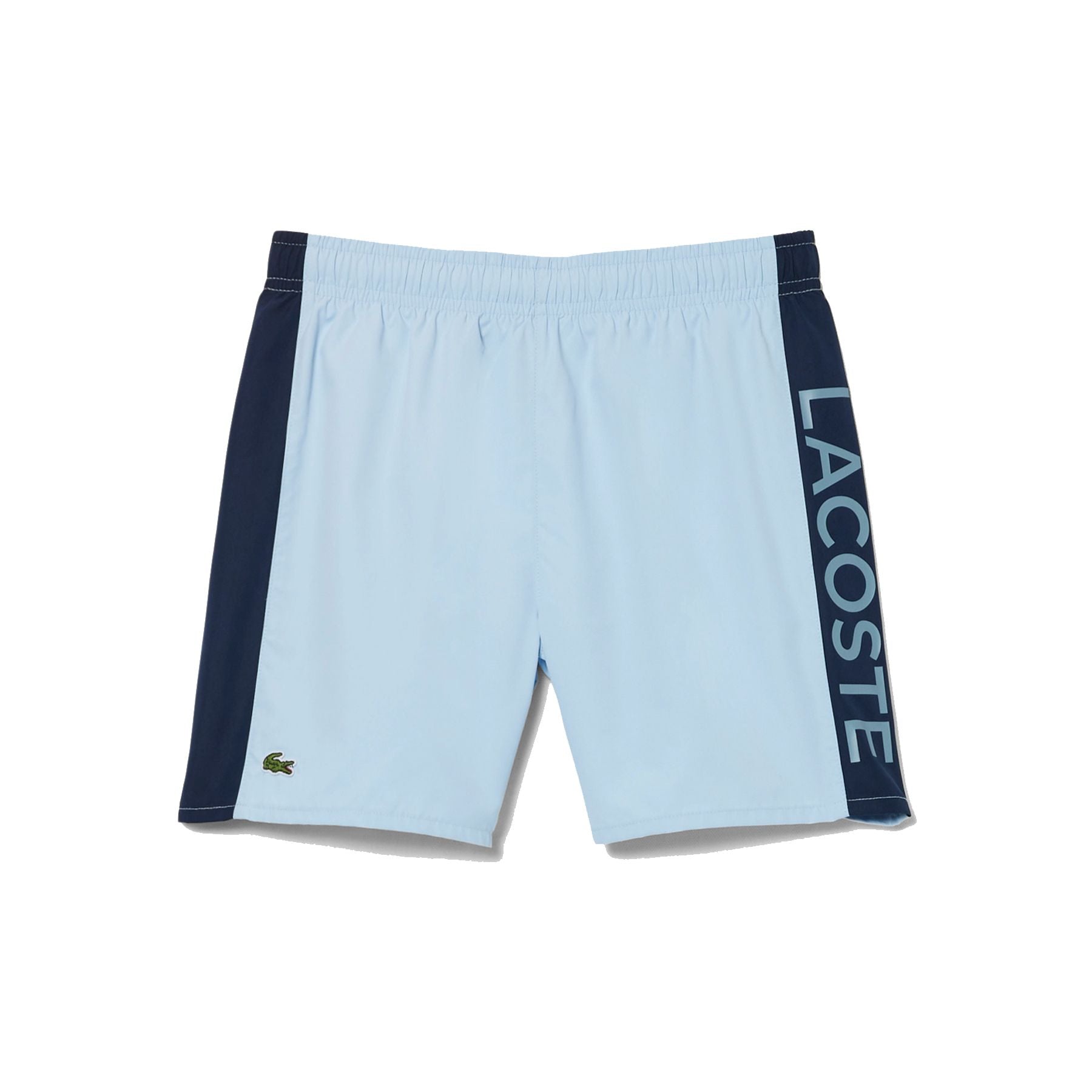 Lacoste Two-Tone Swimsuit with Logo Patch