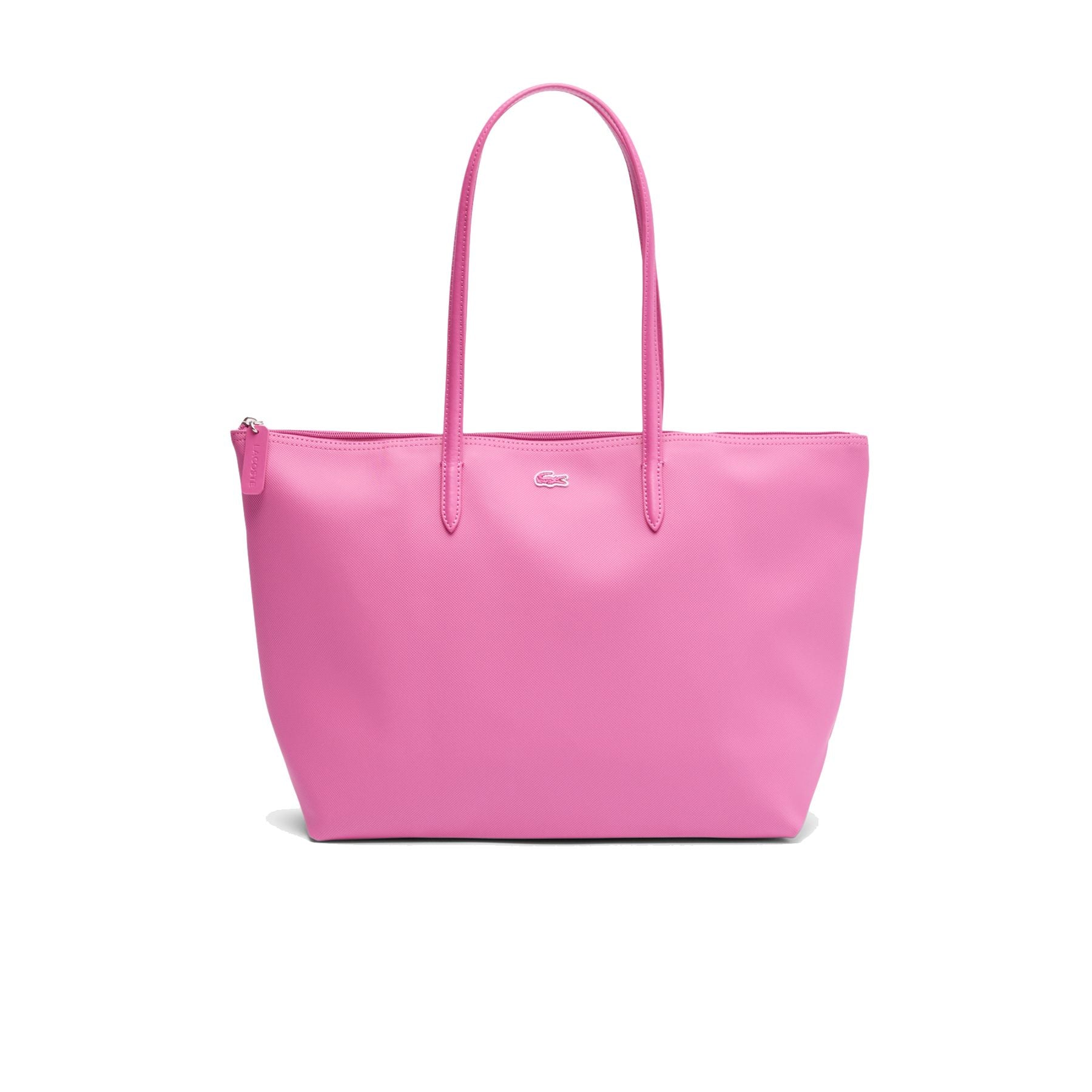Lacoste Bag Solid Color Logo Piqué Effect Fuchsia