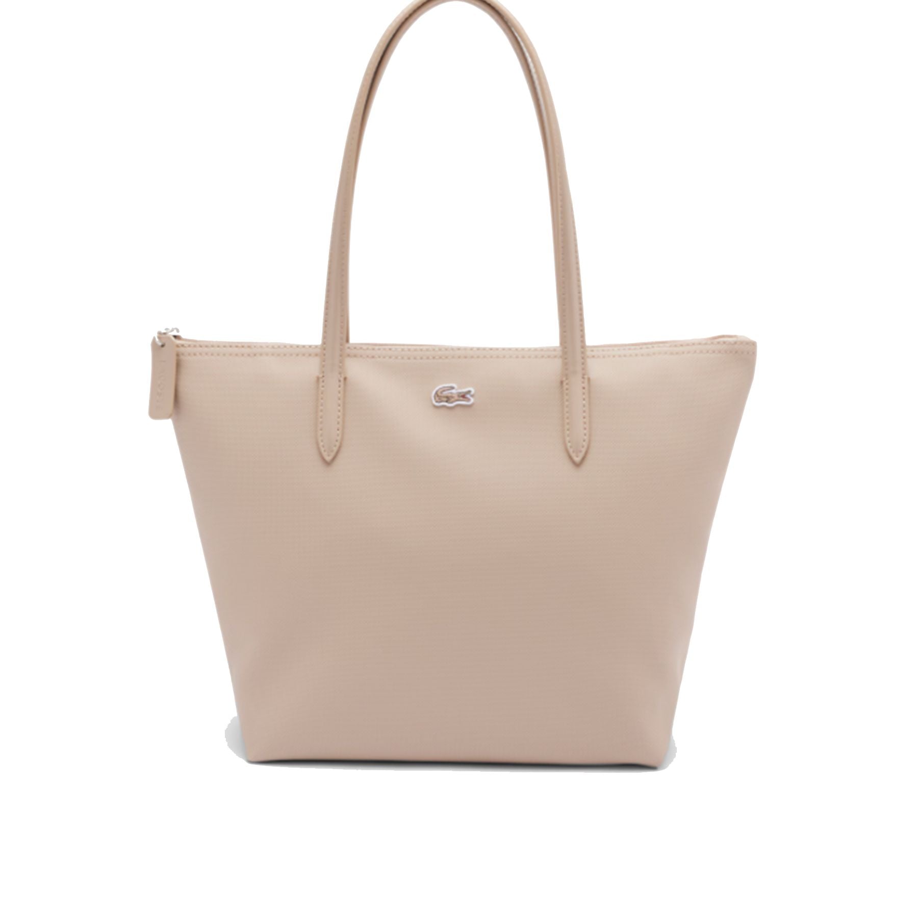 Lacoste Small Zip Tote Bag Light Beige