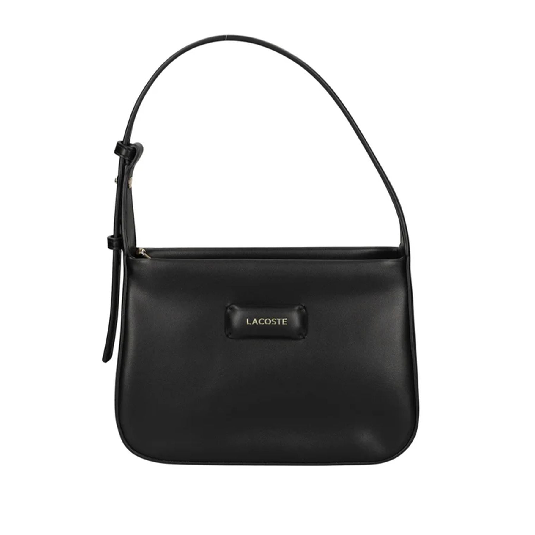 Lacoste Black Eco-Leather Bag with Embossed Logo