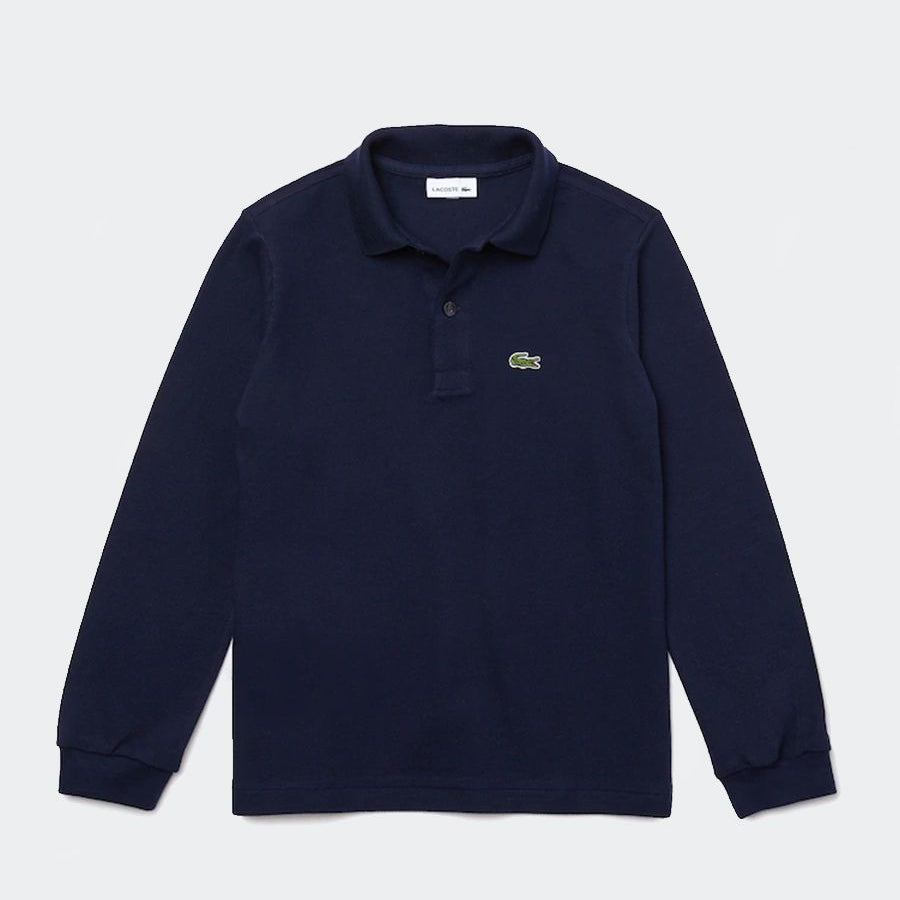 Classic plain polo shirt in petit pique