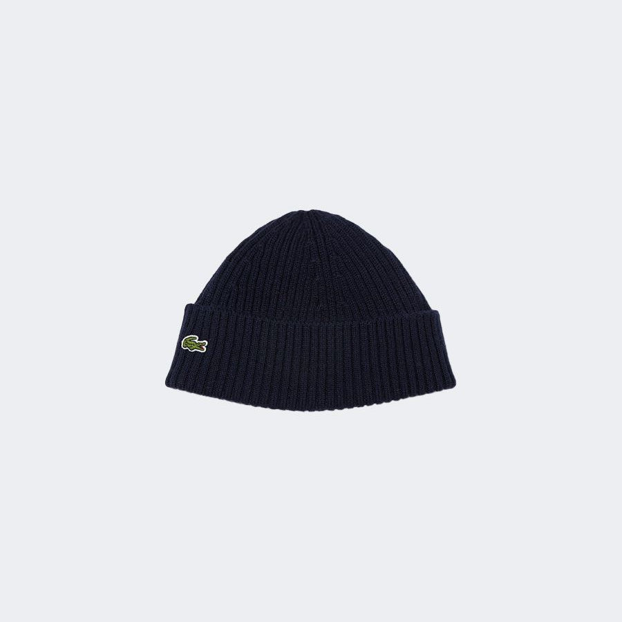 Lacoste Ribbed Hat with Logo Patch