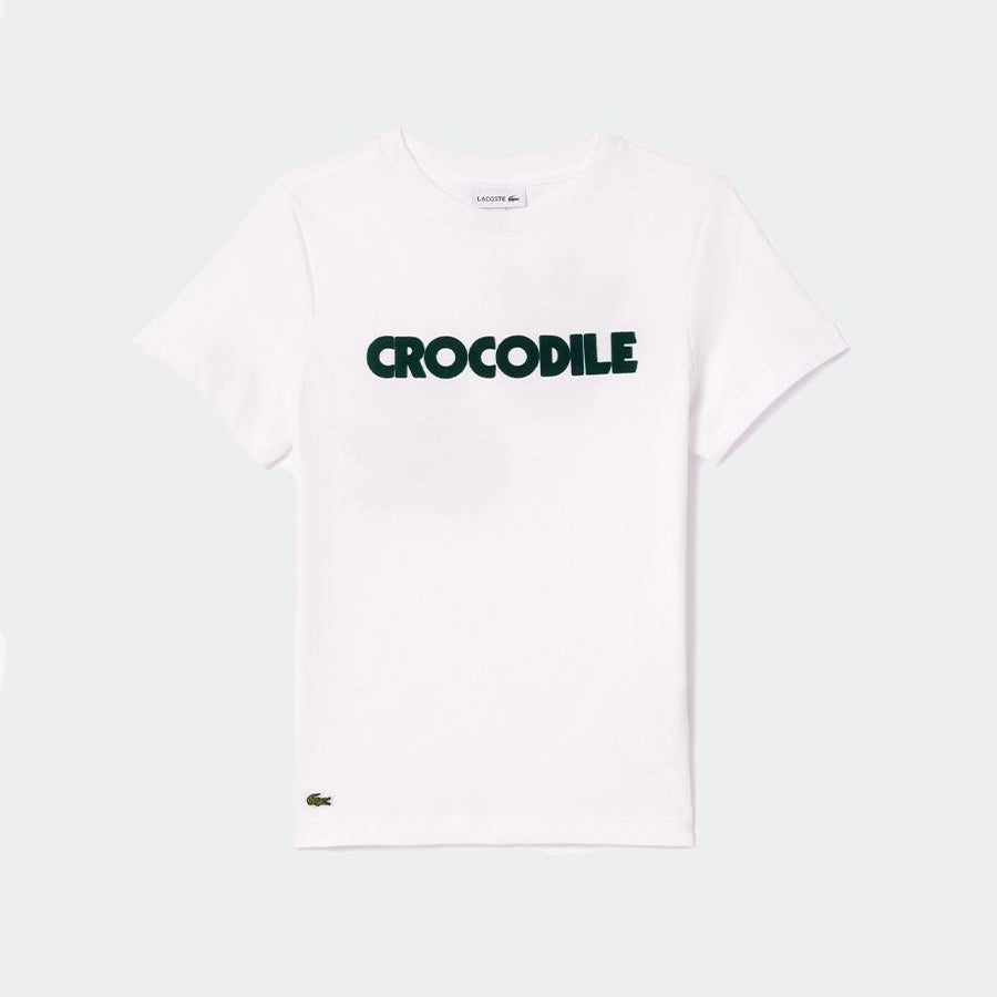Lacoste T-shirt with crocodile print on both sides