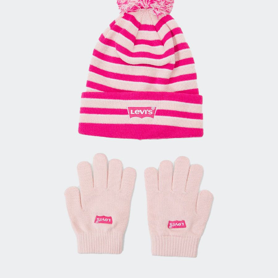 Levis Gift Set of Gloves and Hat
