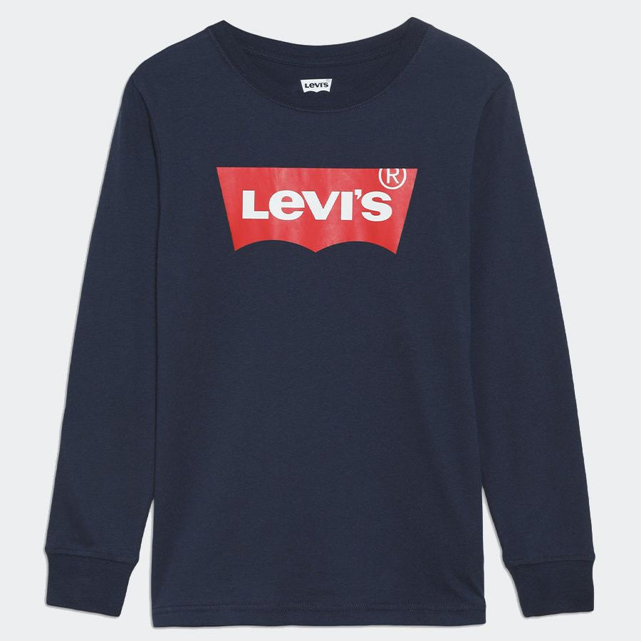 Soft cotton long sleeve T-shirt with logo print