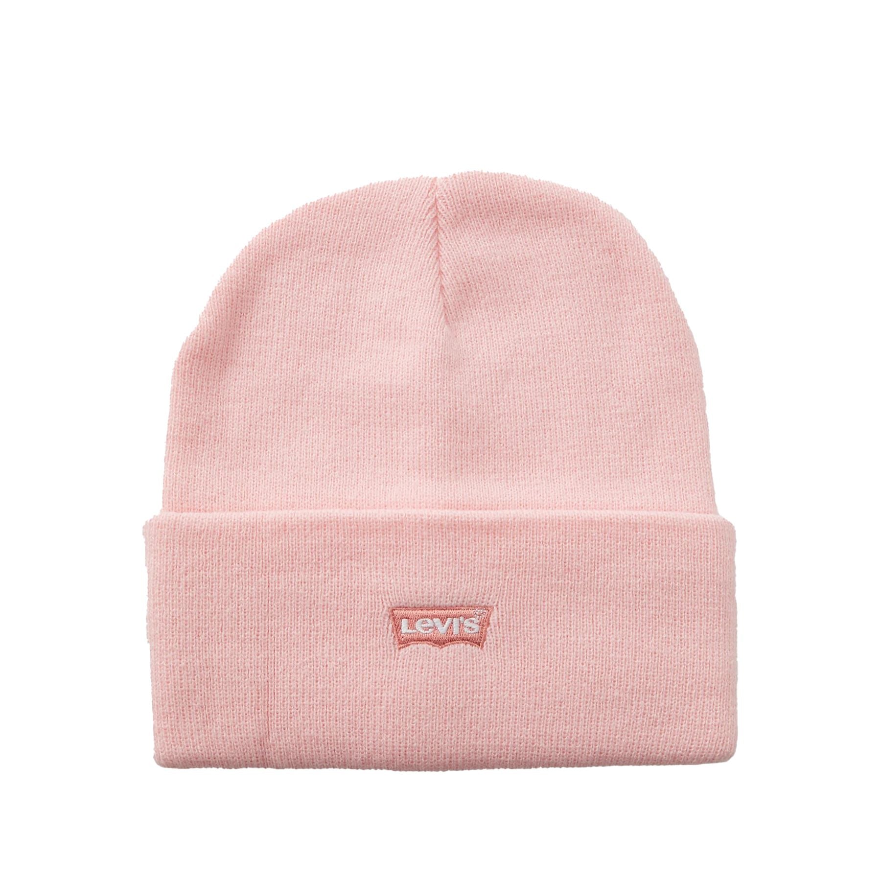 Levis Pink Embroidered Knit Hat