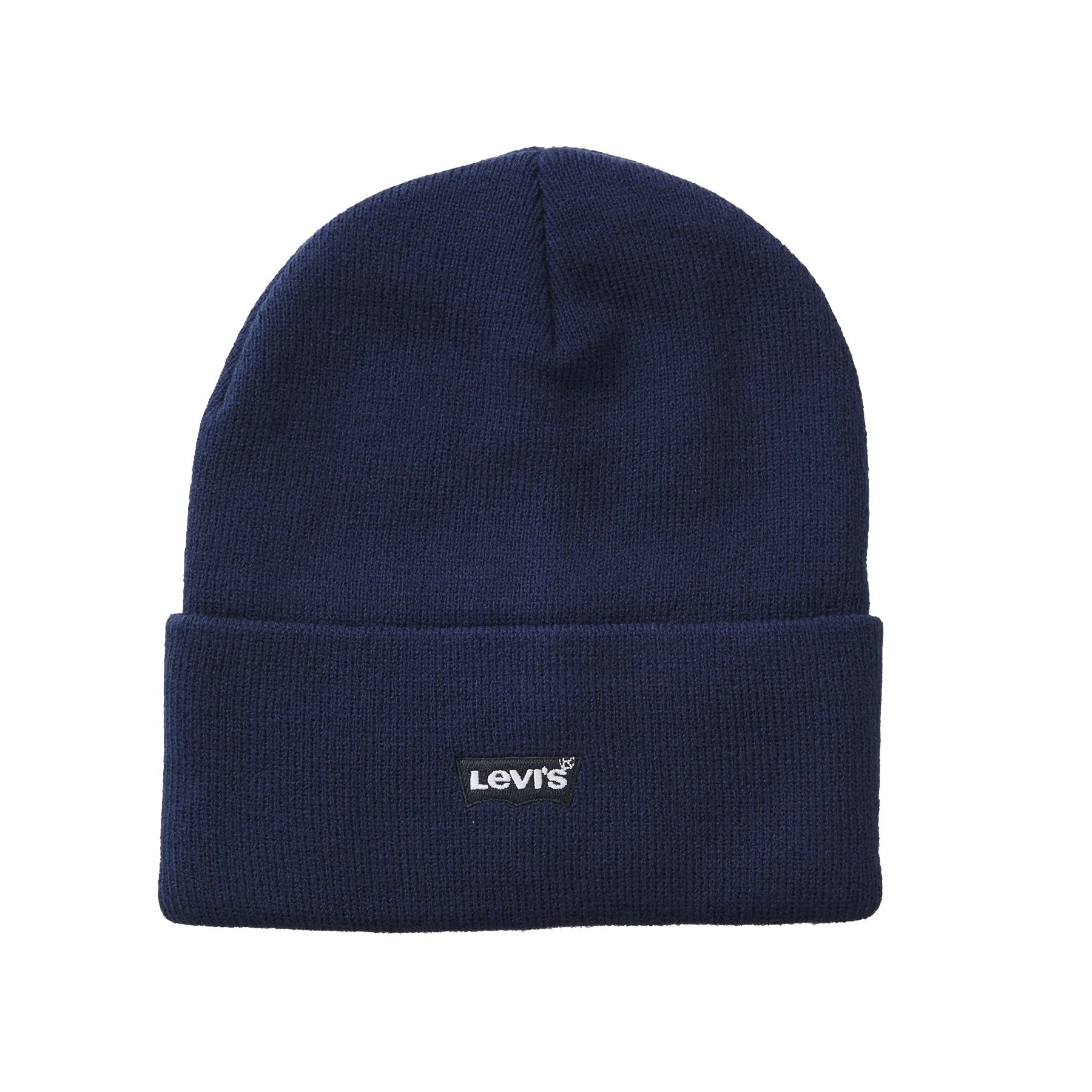 Levis Embroidered Blue Knit Hat