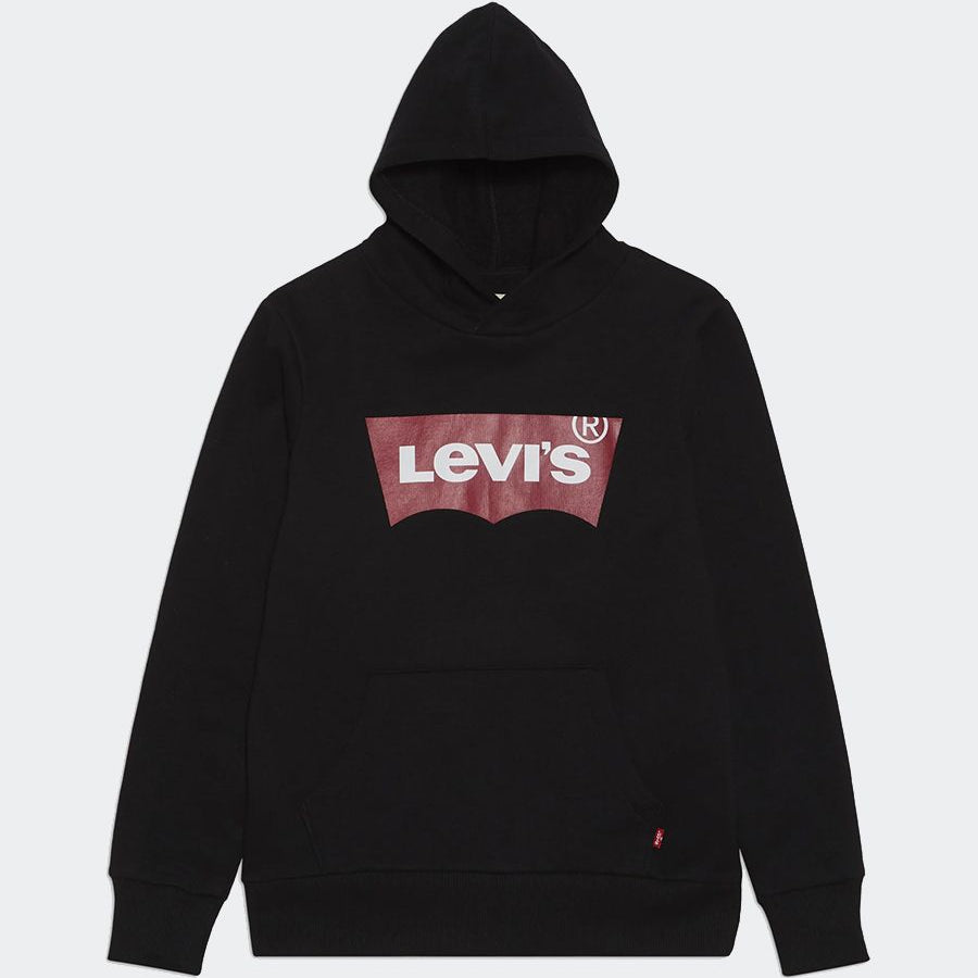 Cotton hoodie with front logo print