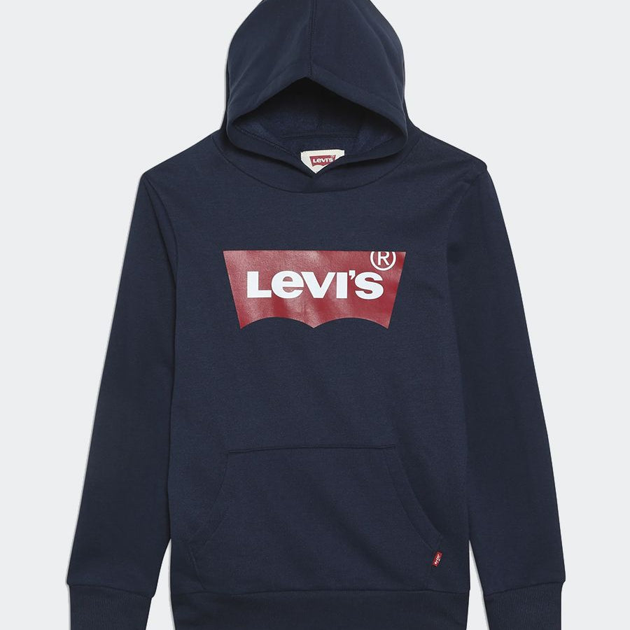 Cotton hoodie with front logo print