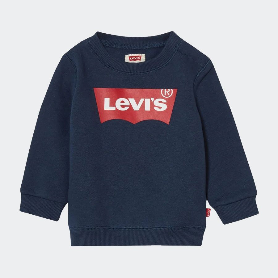 Levis Long Sleeve Crew Neck Sweatshirt with Front Logo Print