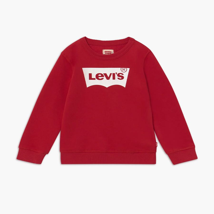 Levis Long Sleeve Crew Neck Sweatshirt with Front Logo Print