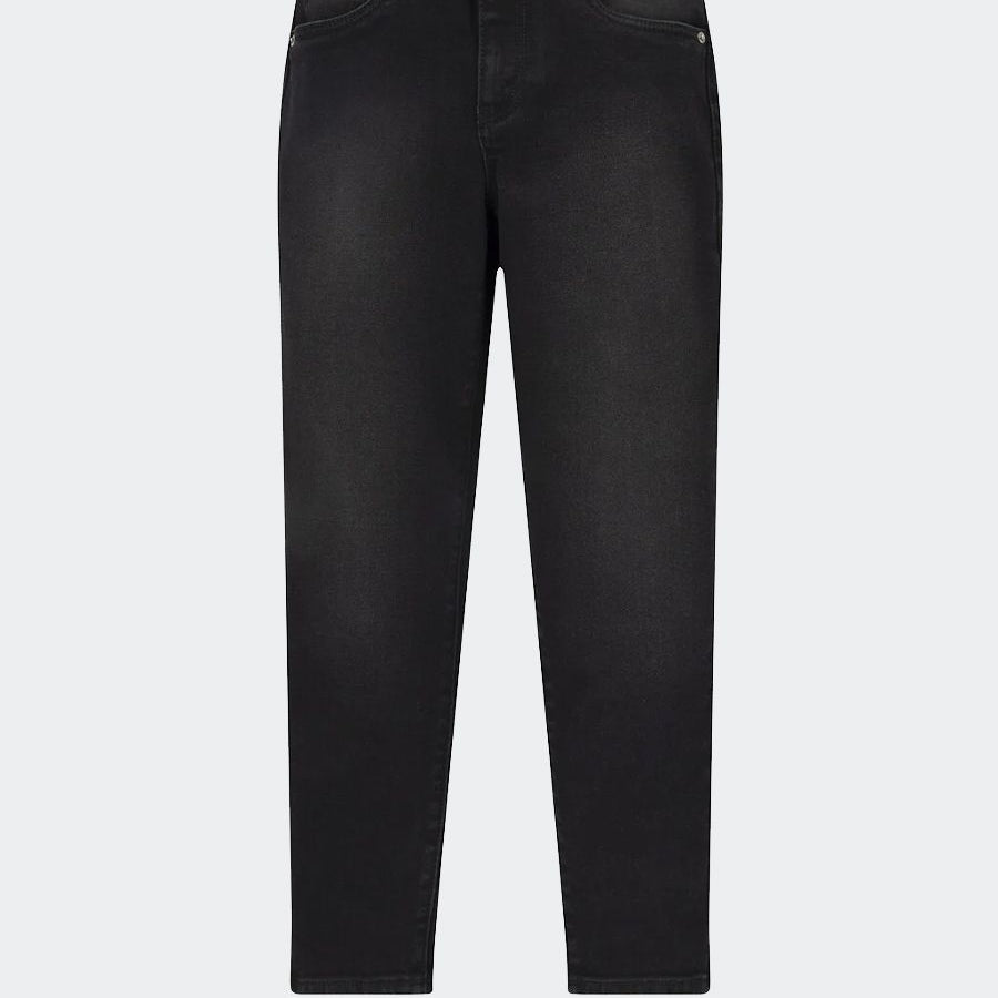 Dark wash high waisted jeans