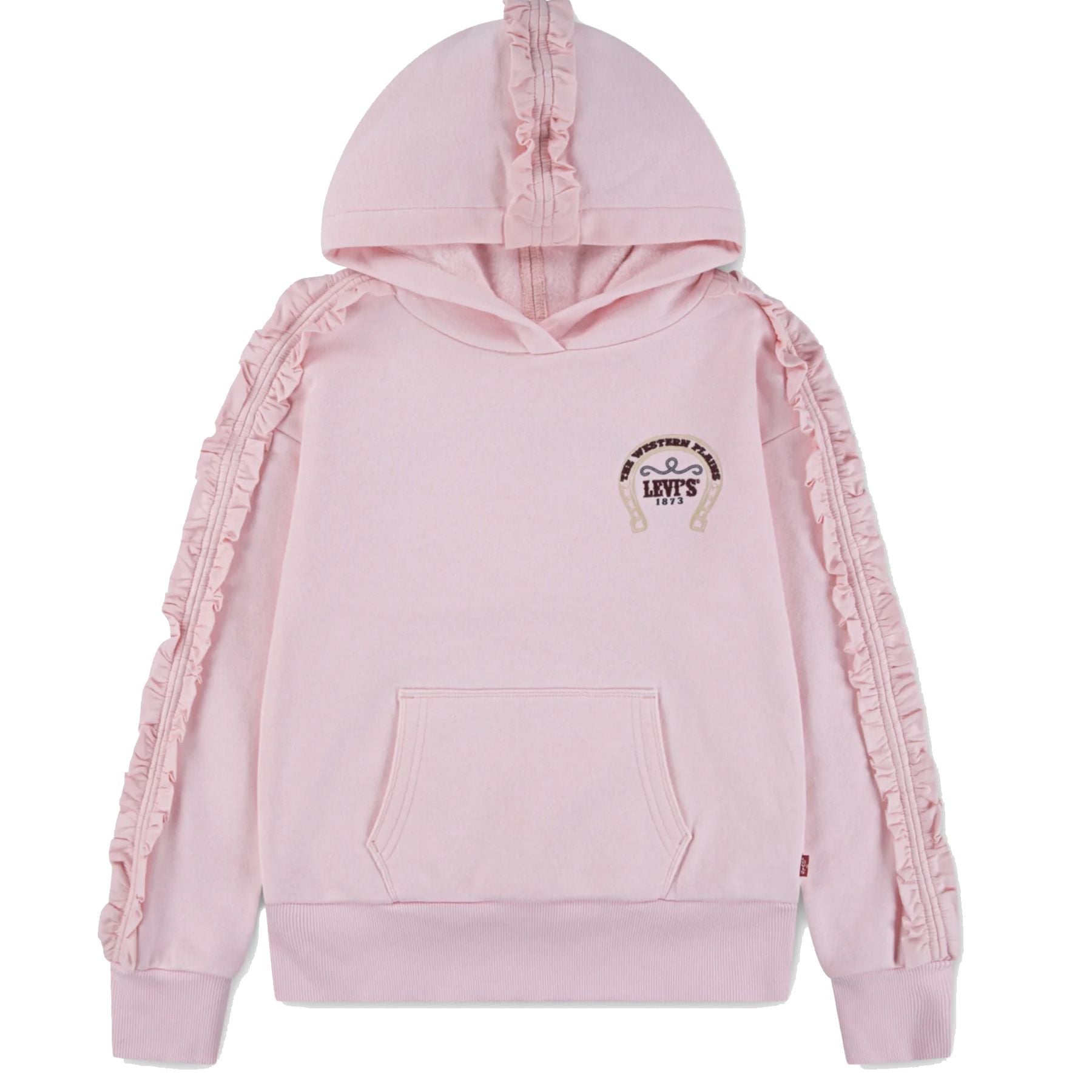 Levis Pink Ruffle Hoodie