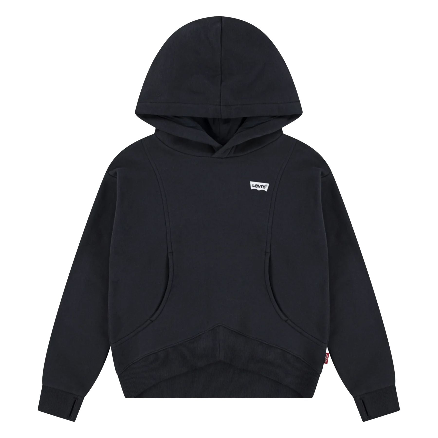 Levis Black Hoodie with Batlogo Patch