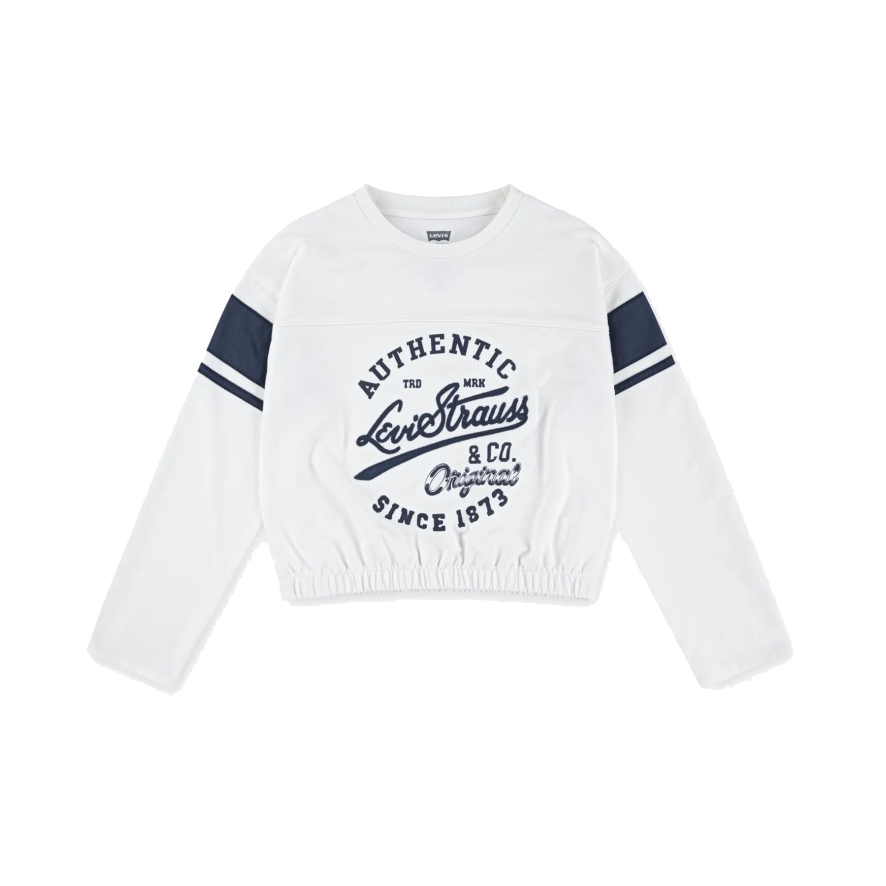 Levis Kids' Elasticated T-Shirt White Blue