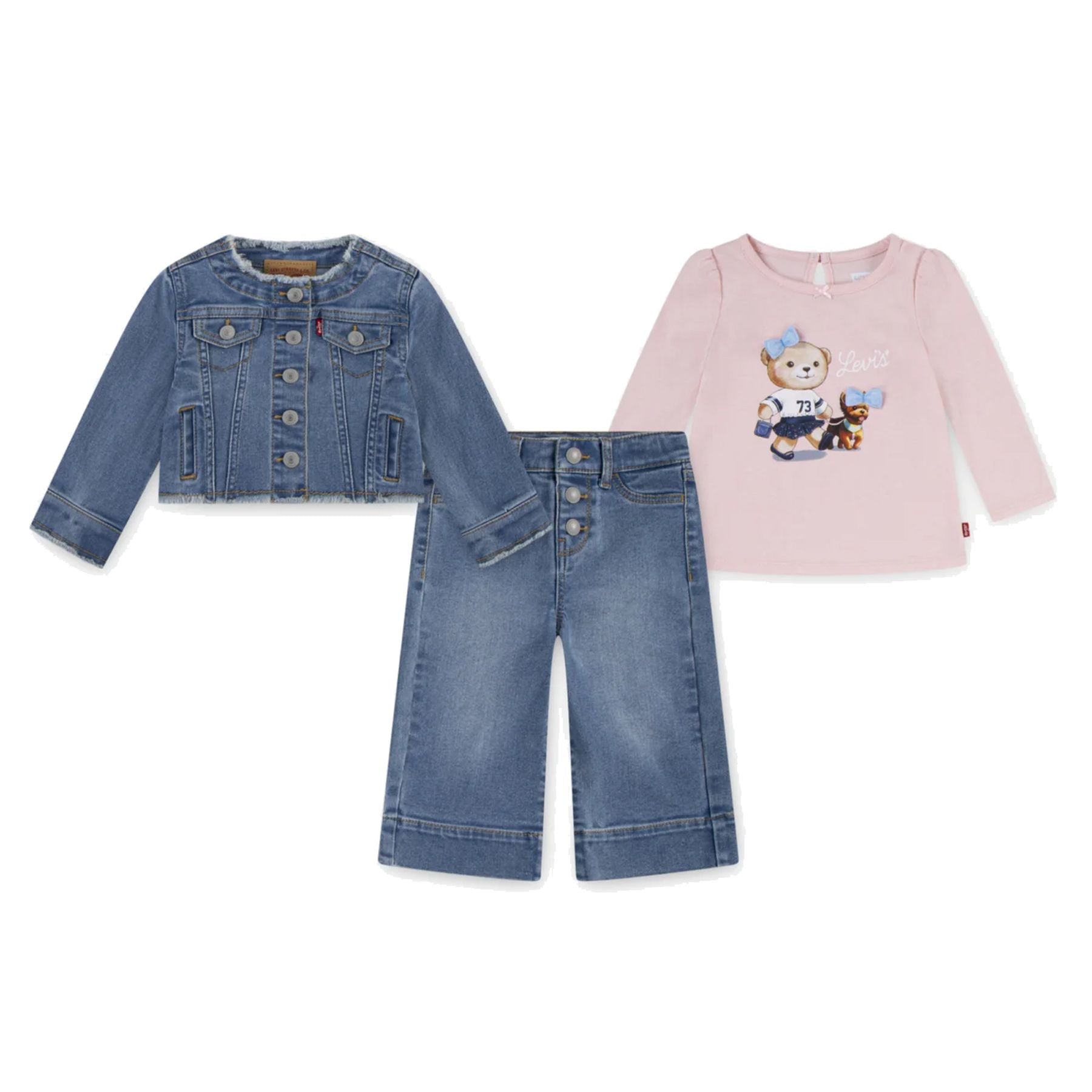 Levis Sporty Jacket and Loose Jeans T-Shirt